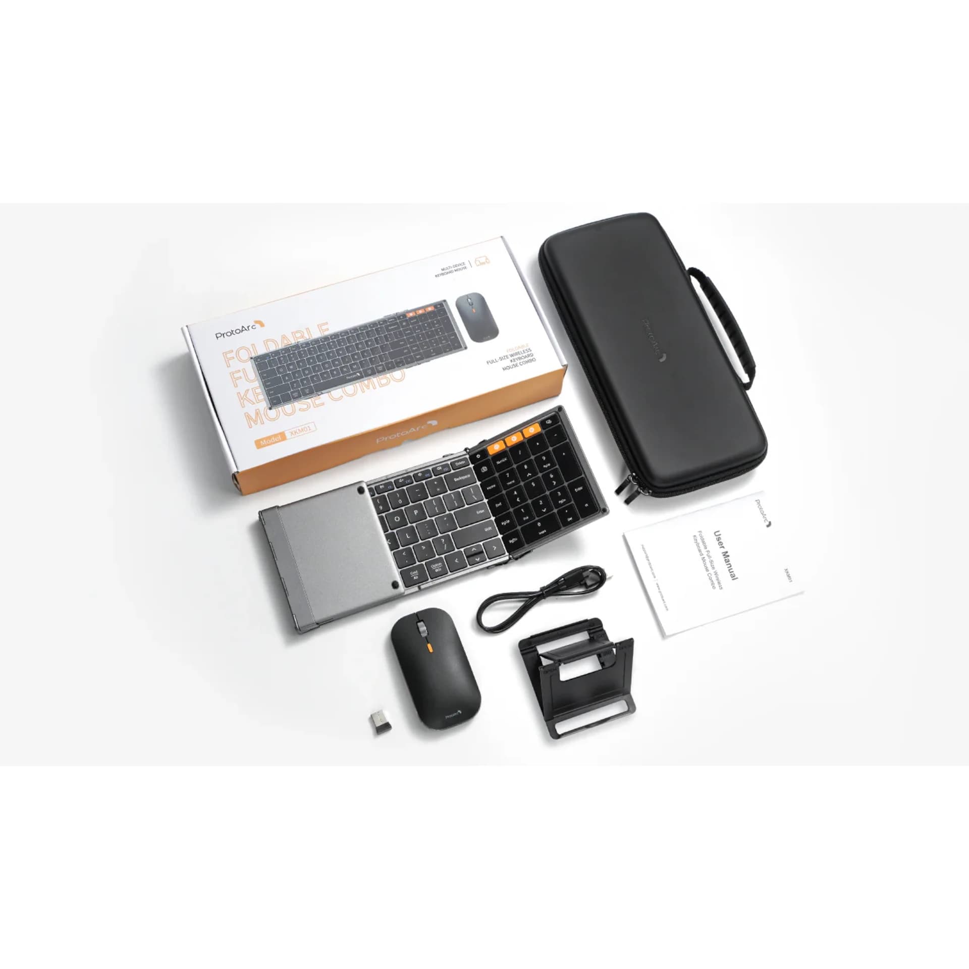 Combo Mouse y Teclado Plegable Bluetooth ProtoArc Xkm01 - 7