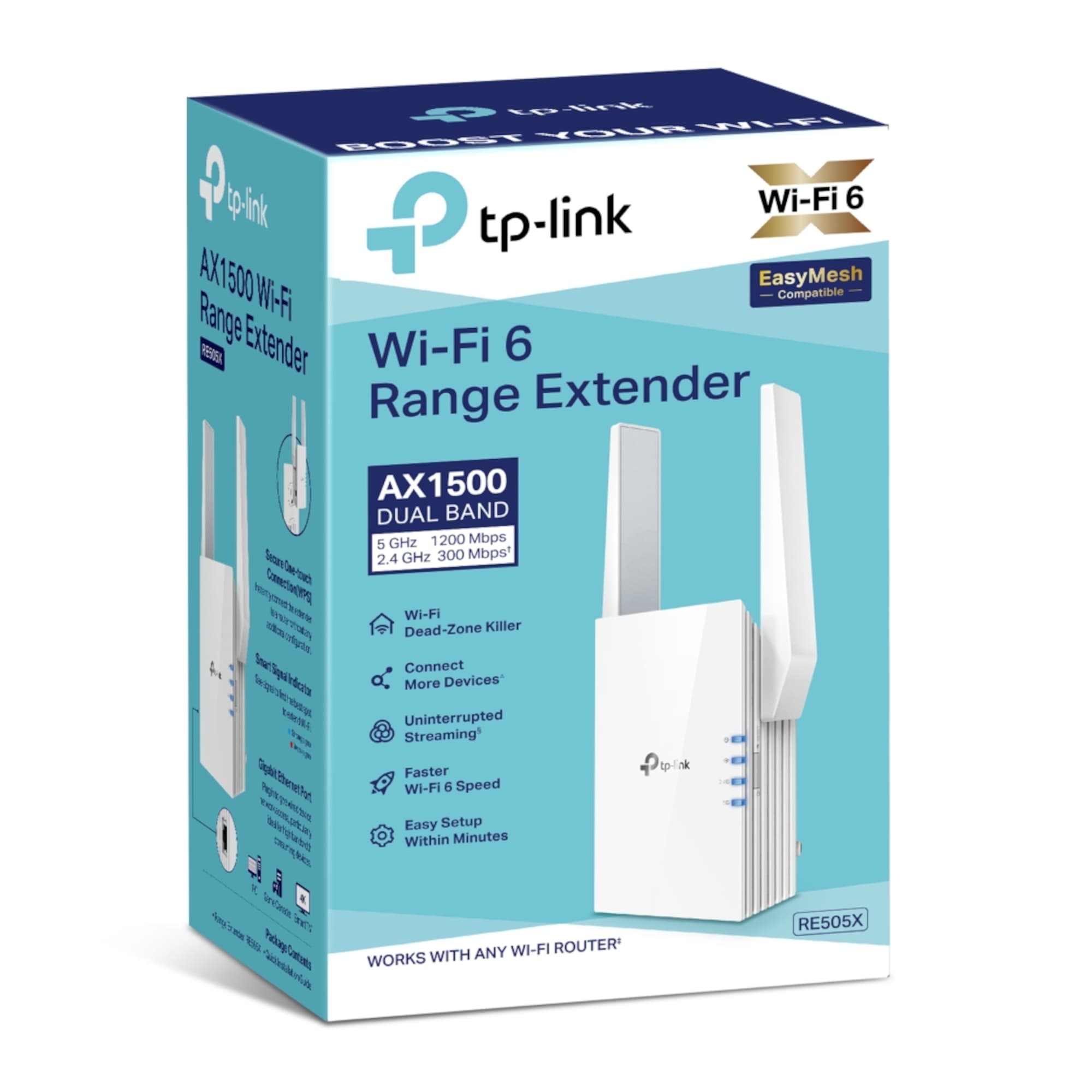 Repetidor Wi-Fi Tp-Link 1200Mbps 2 Antenas Re505x - 7