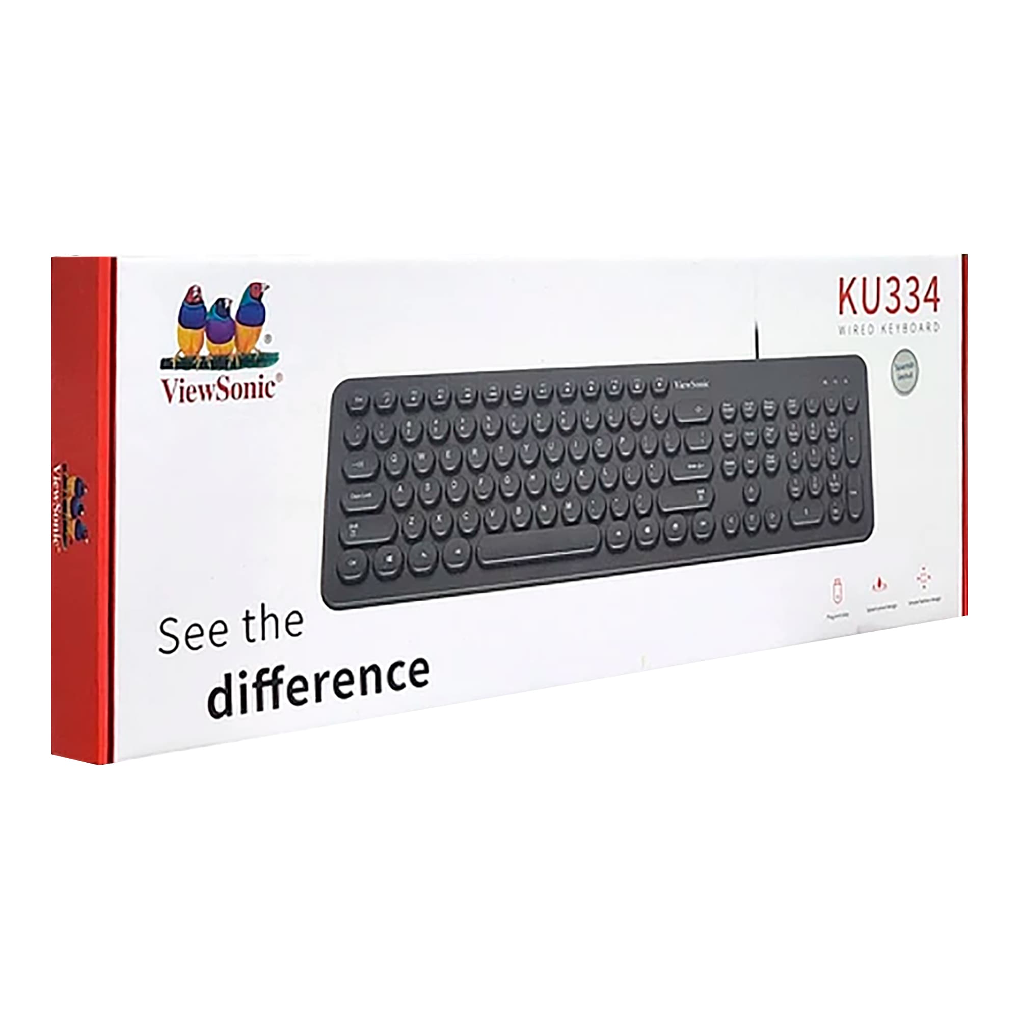 Teclado Usb A ViewSonic Ku334 Español Teclas Redondas - 2