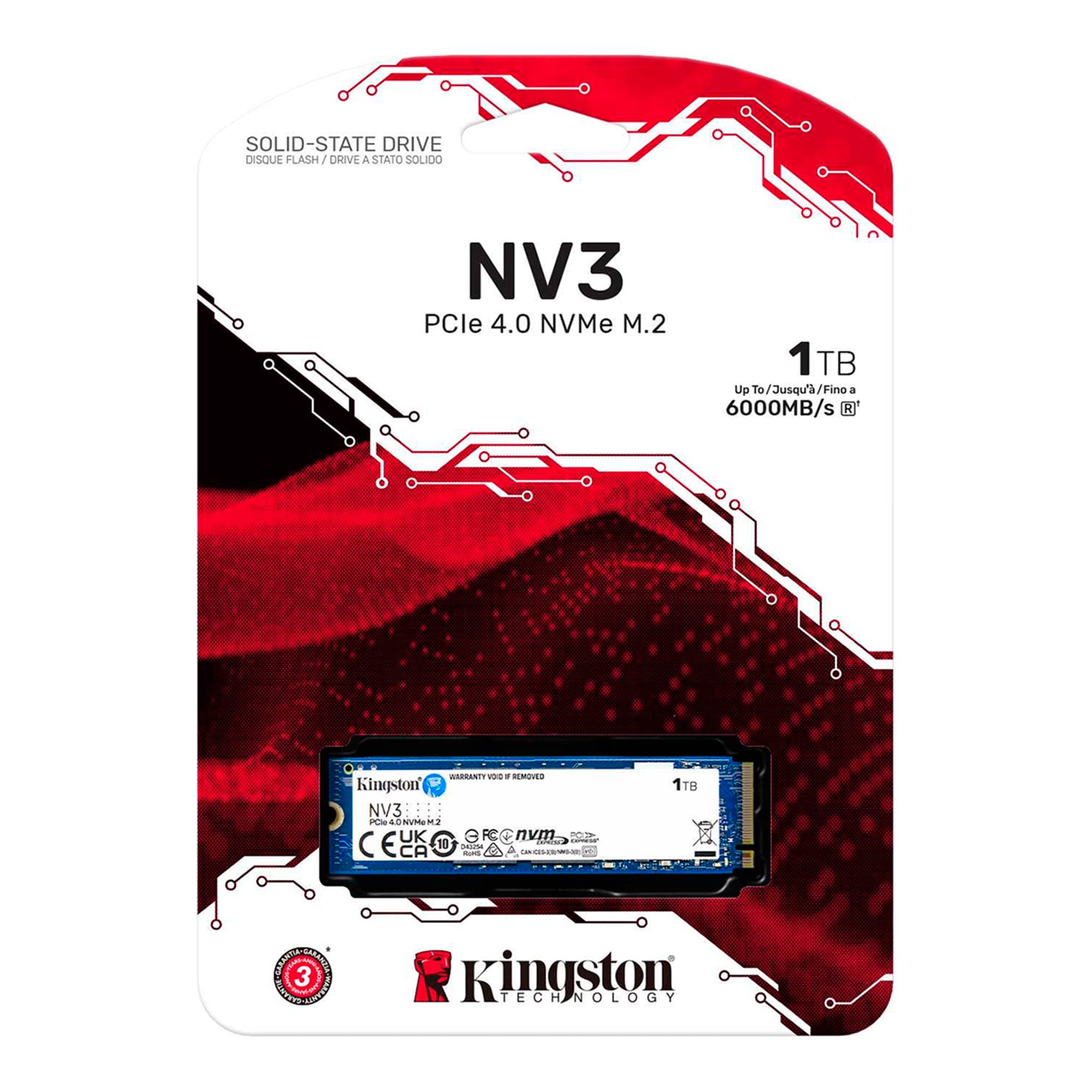 Disco Sólido Kingston Nv3 1tb M.2 2280 - 3