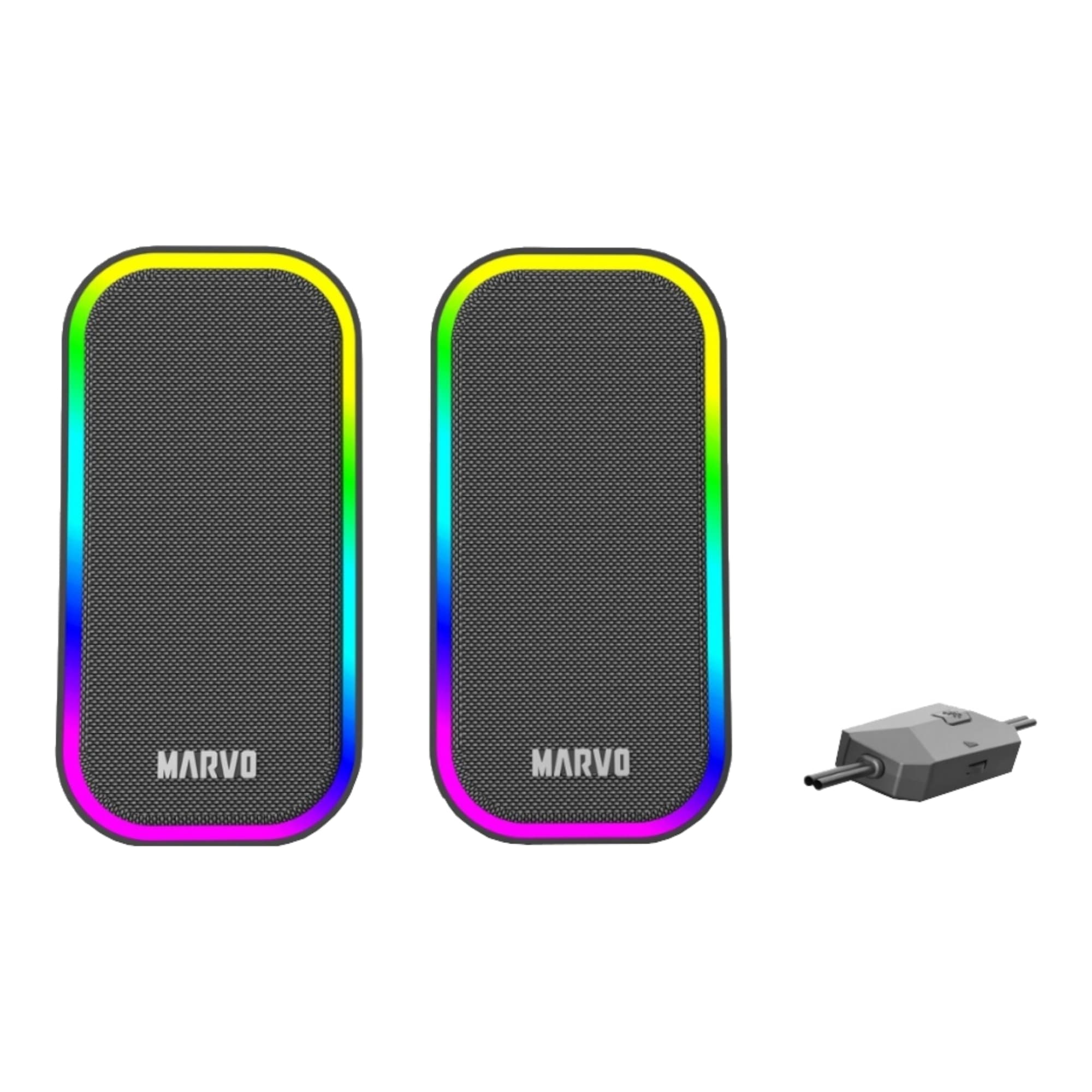 Parlantes Gaming Pc Marvo Sg-285 Con Iluminación Rgb - 2