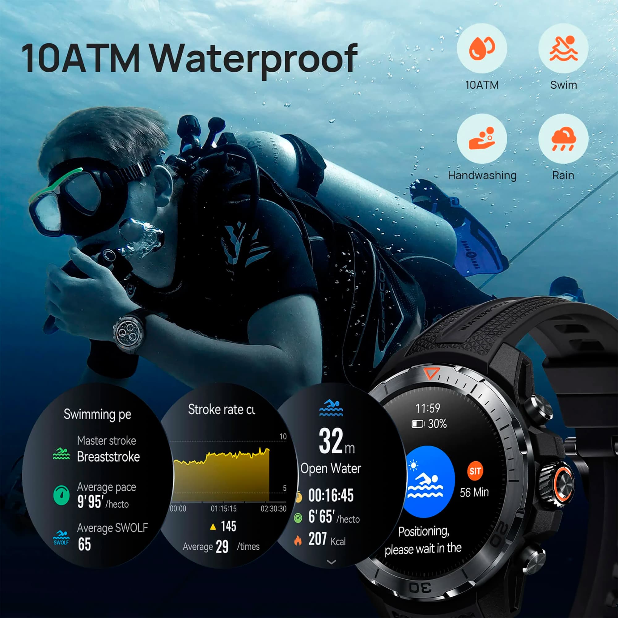 Reloj Inteligente Mibro Watch GS Explorer 47,8mm 10atm 1,32'' Bluetooth - 5