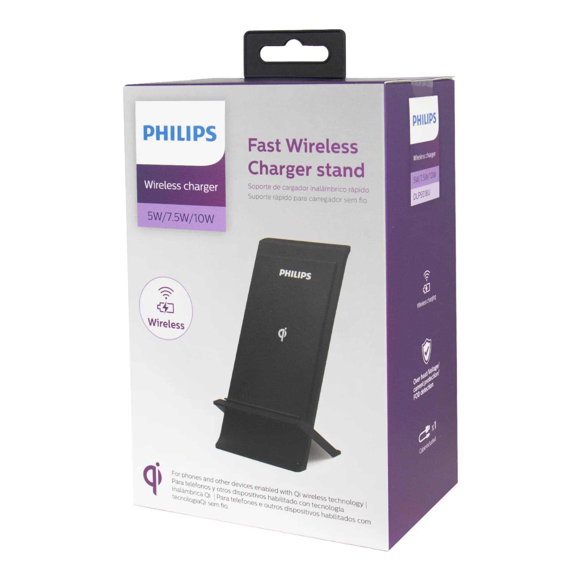 Cargador Inalámbrico 10W Con Soporte Philips Dlp9318u - 3