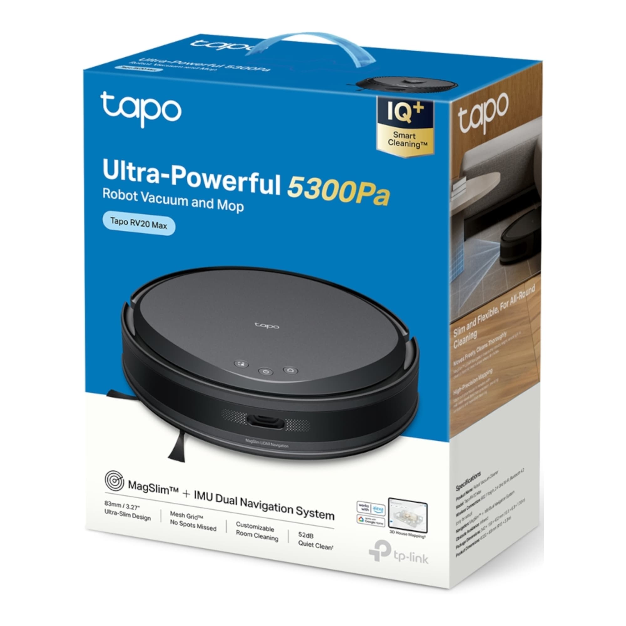 Aspiradora Trapeadora Robot Tp-Link Tapo Rv20 Max 5300Pa - 7