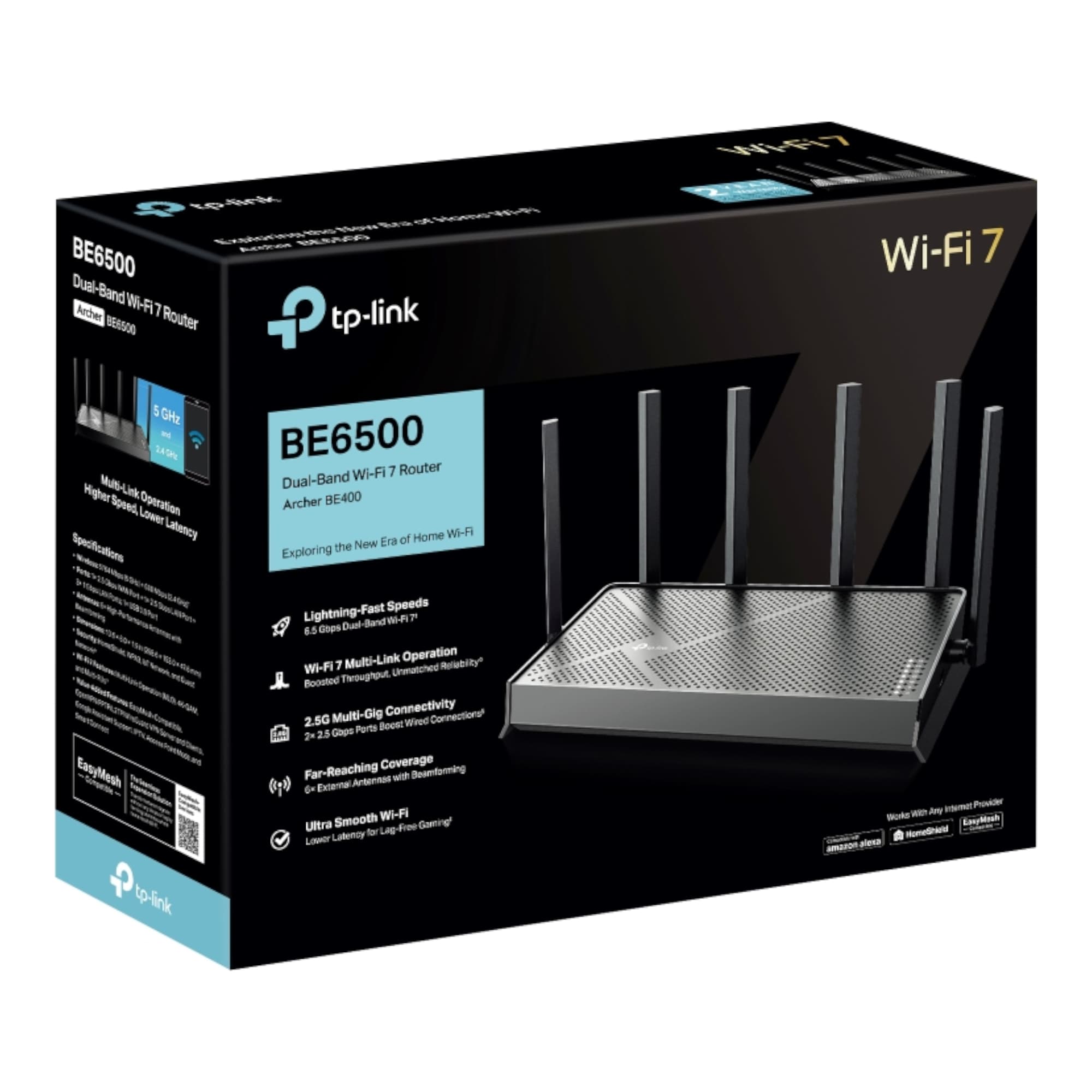 Router Inalámbrico Tp-Link Archer Be400 Doble Banda Wi-Fi 7 Be6500 - 7