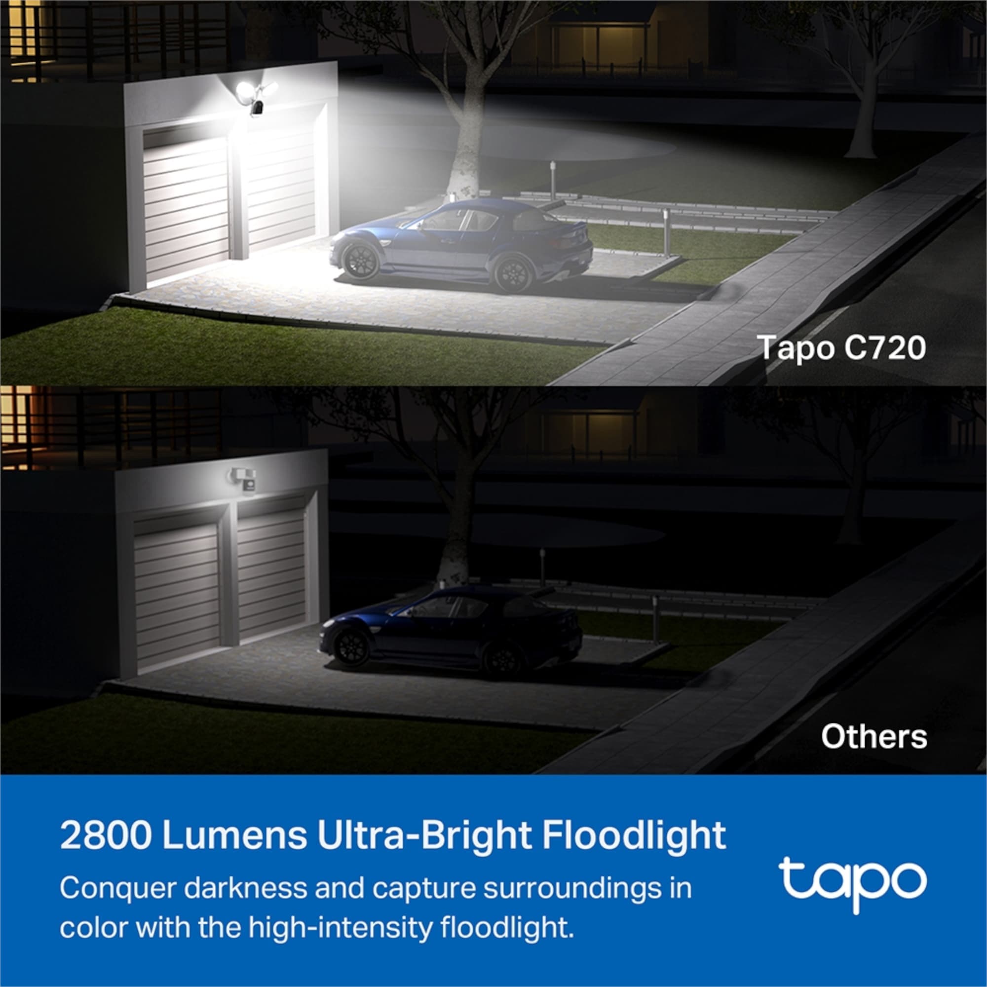 Cámara De Seguridad Tp-Link Tapo C720 Exterior Visión Nocturna 2K Reflector - 3