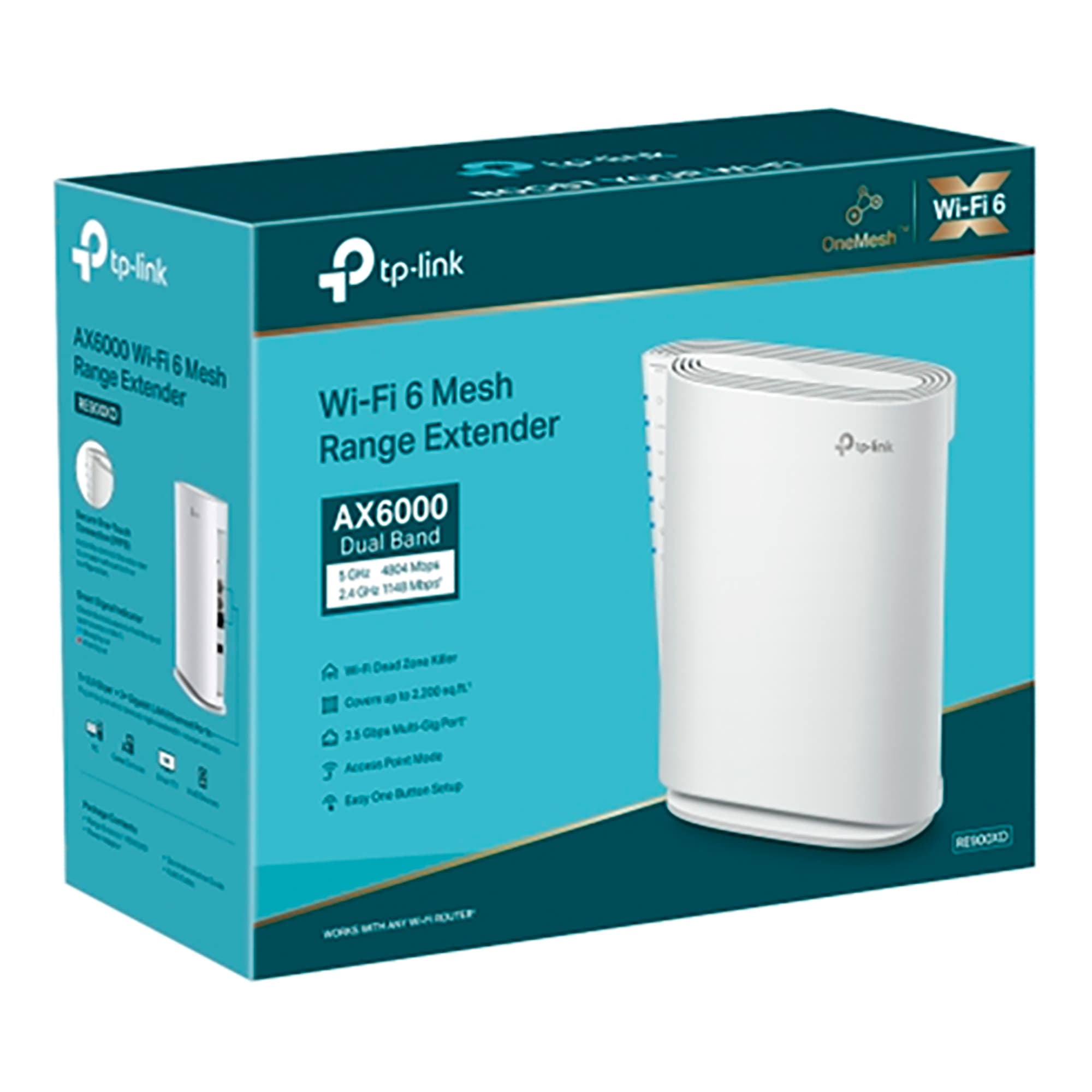 Repetidor Wifi Tp-Link Re900xd 2,4ghz/5ghz Ax6000 - 4