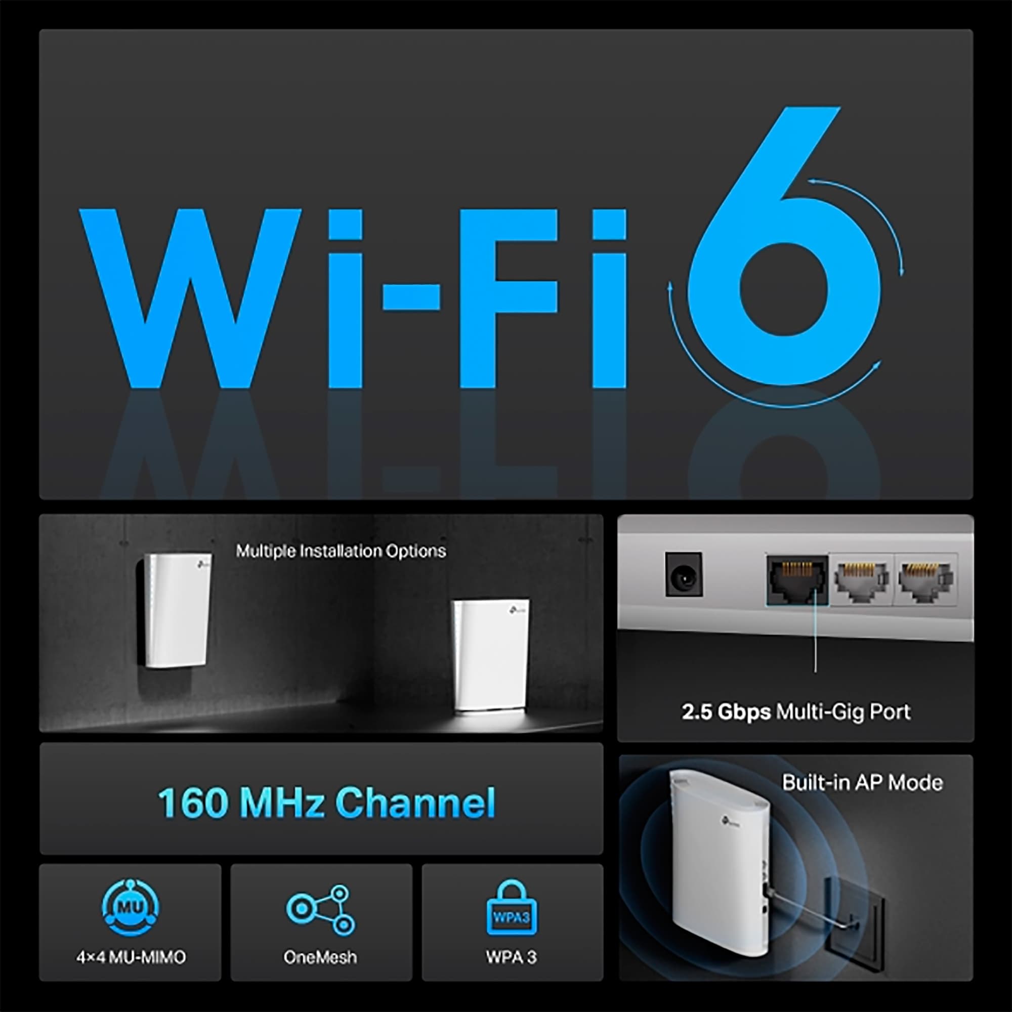 Repetidor Wifi Tp-Link Re900xd 2,4ghz/5ghz Ax6000 - 5