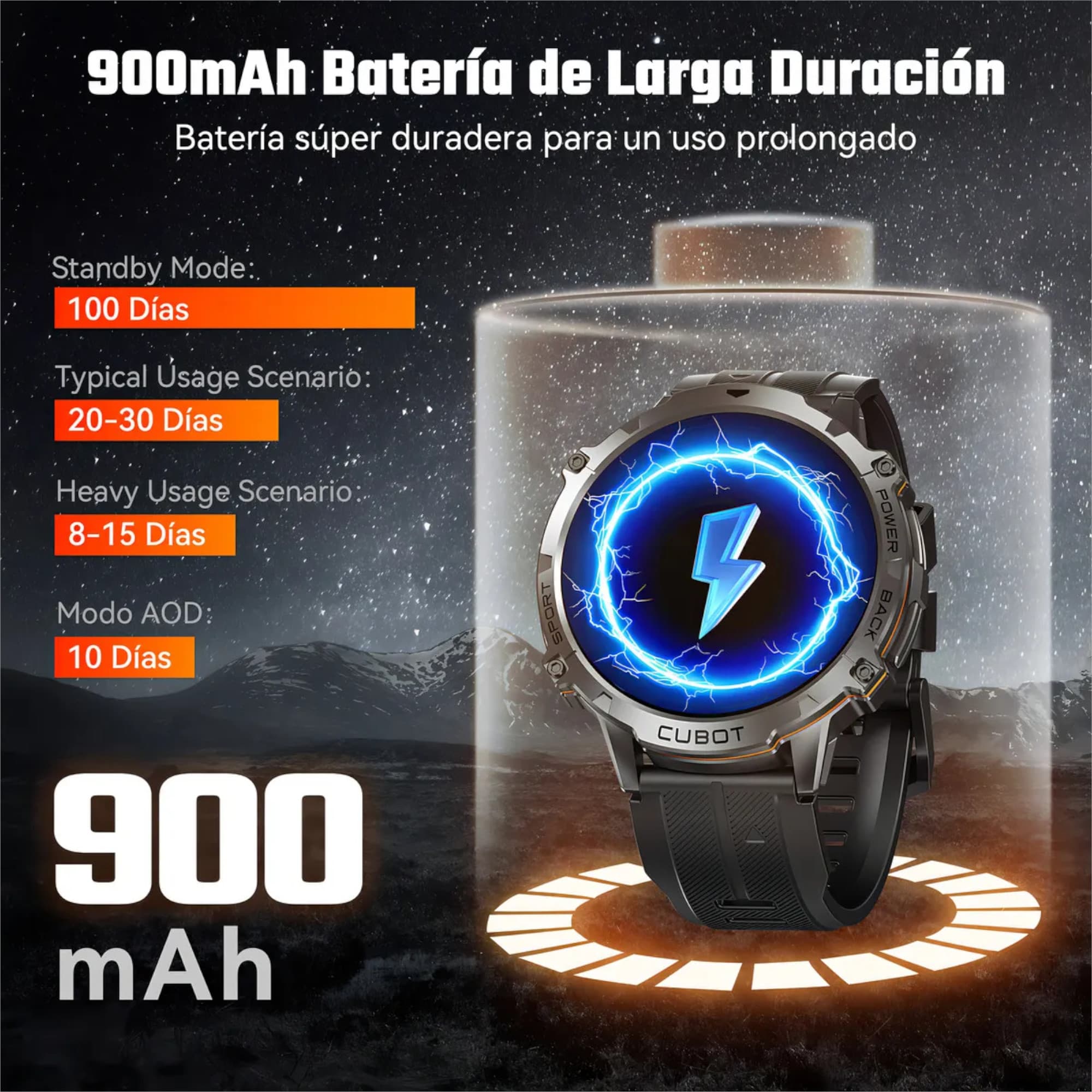 Reloj Inteligente Cubot X3 1atm 1,73" Bluetooth  - 5