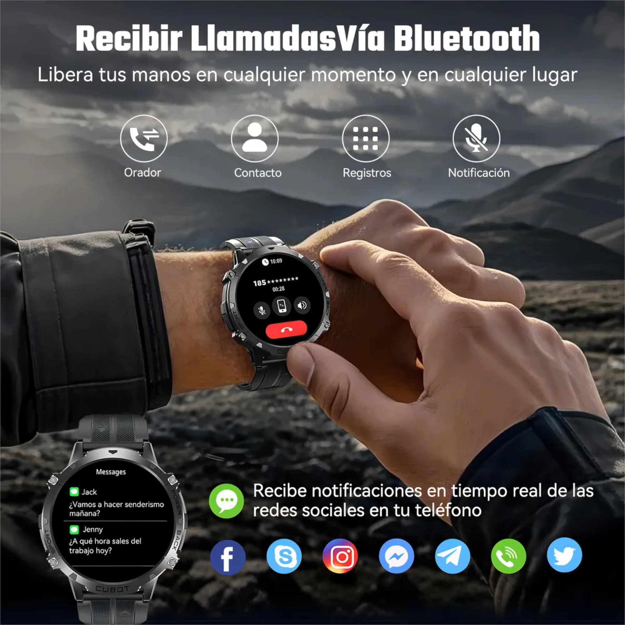 Reloj Inteligente Cubot X3 1atm 1,73" Bluetooth  - 7