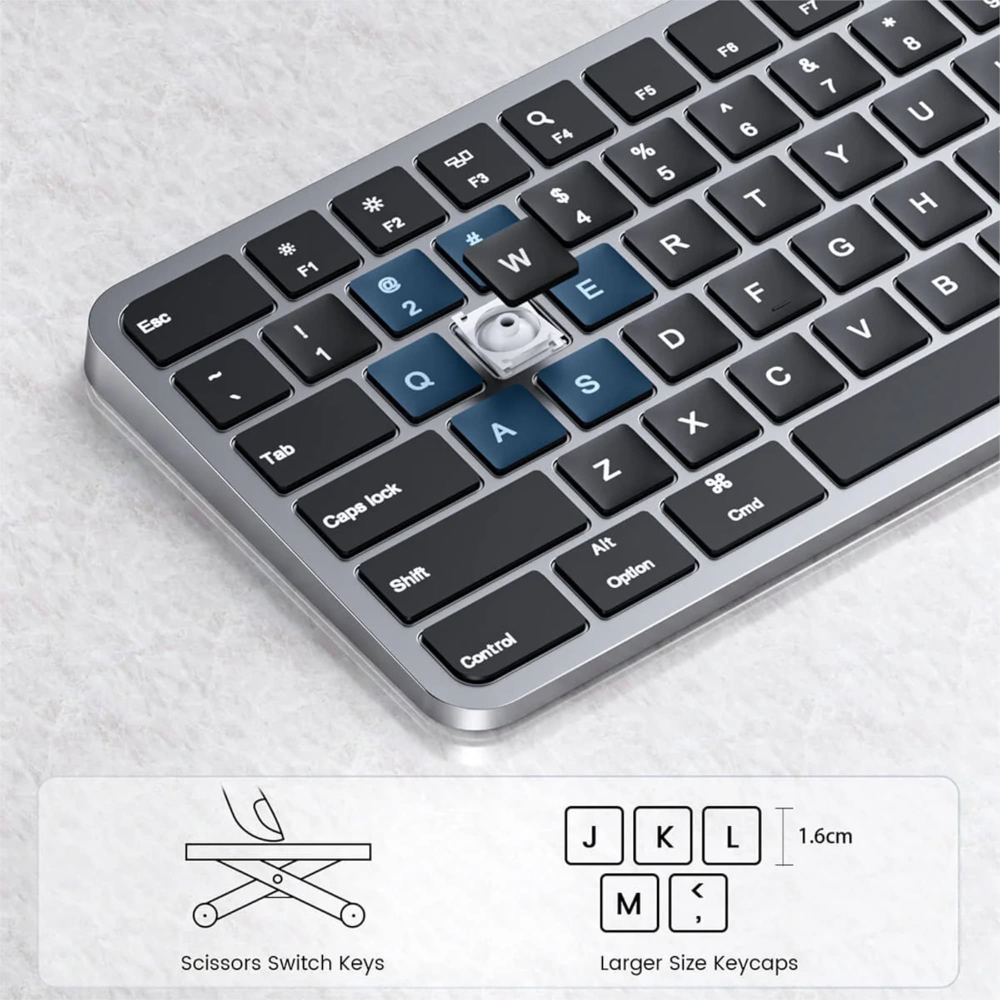Combo Mouse y Teclado Retroiluminado Bluetooth ProtoArc Km100-a - 7