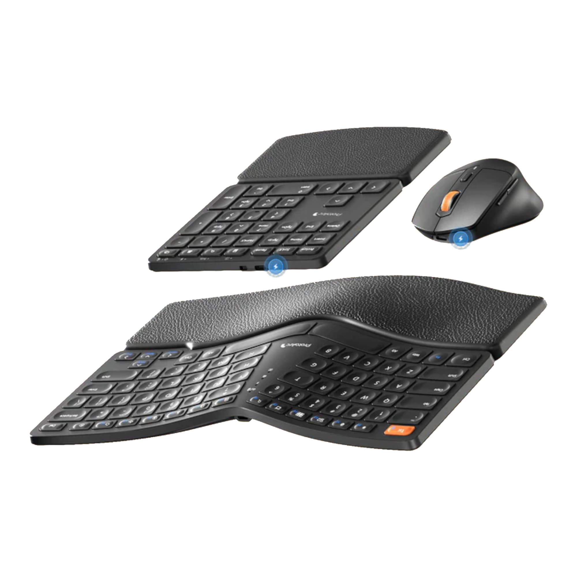 Combo Mouse y Teclado Español Ergonómico Inalámbrico 3en1 ProtoArc Ekm04 - 2