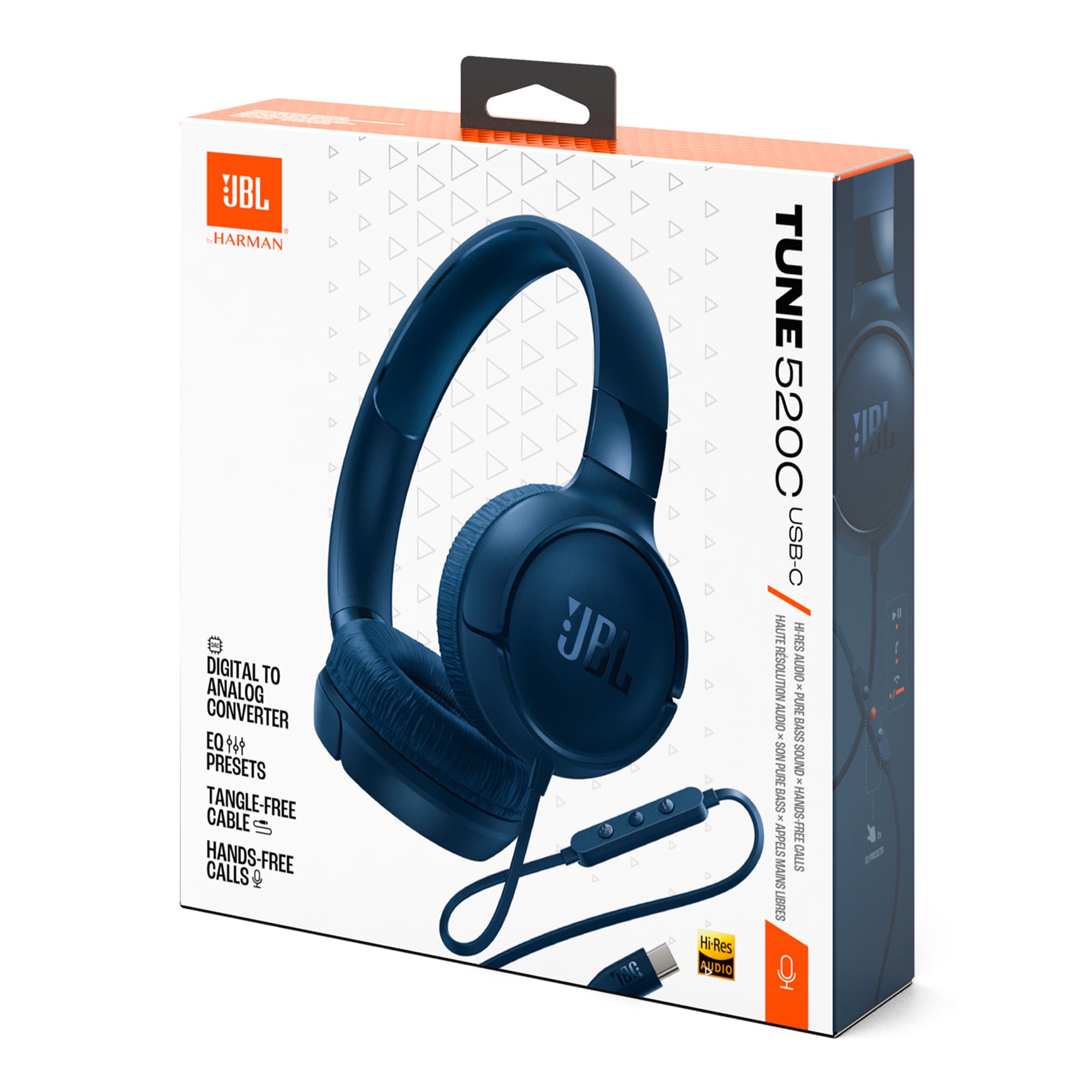 Auriculares Cableados Usb C Jbl Tune 520c 32mm - 7