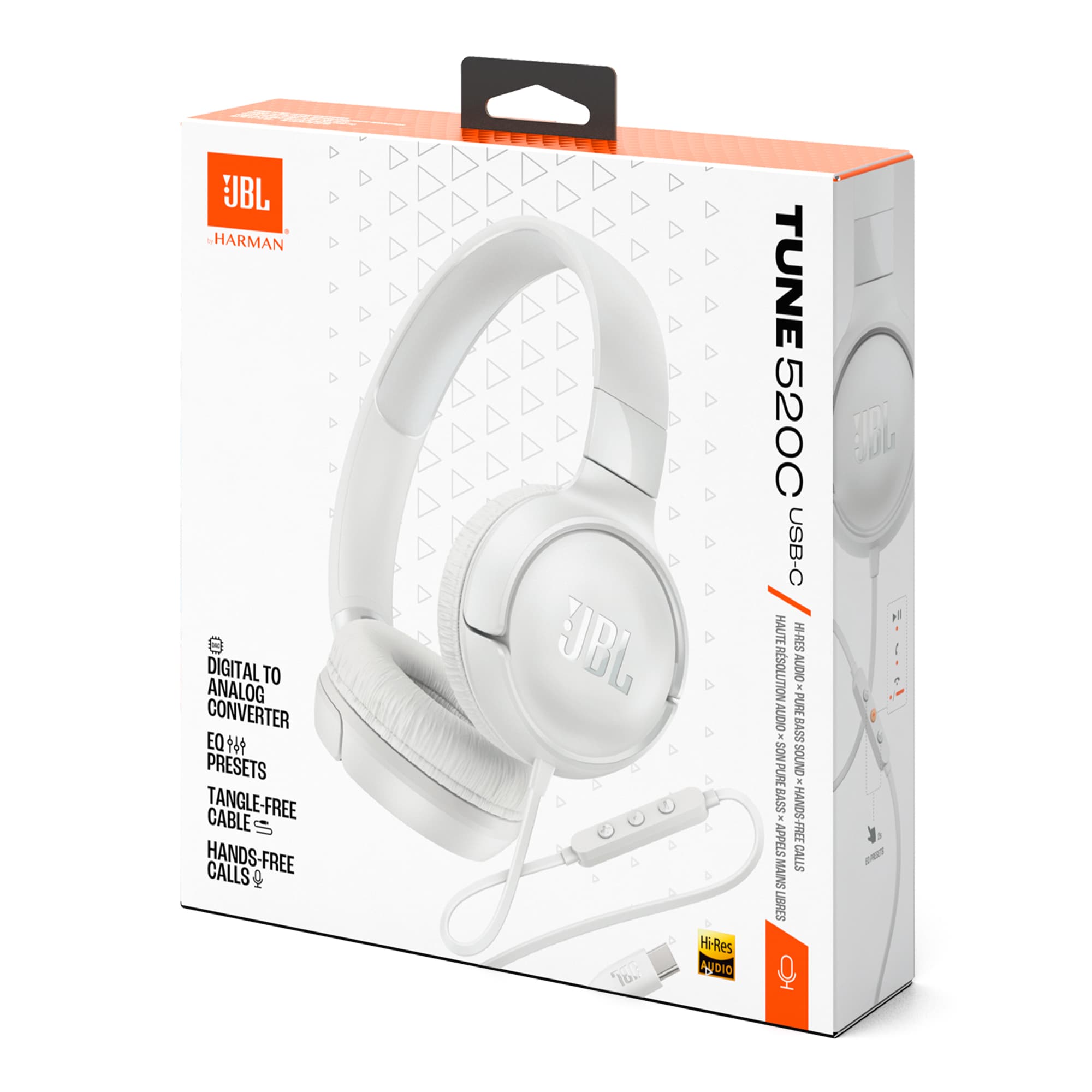 Auriculares Cableados Usb C Jbl Tune 520c 32mm - 7