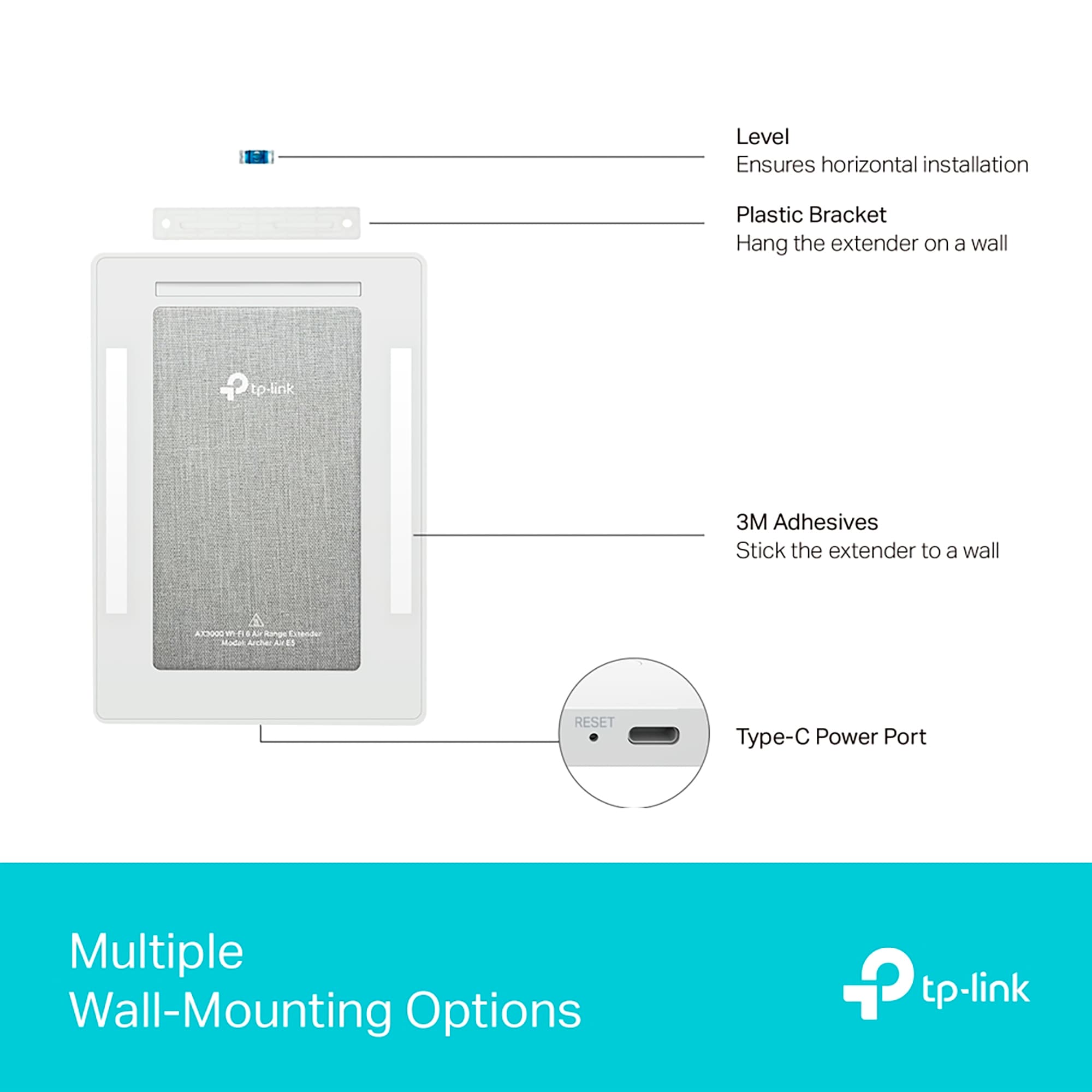 Extensor De Wifi Tp-link Acher Air E5 Wifi 6 Ax3000 2,4ghz/5ghz - 6