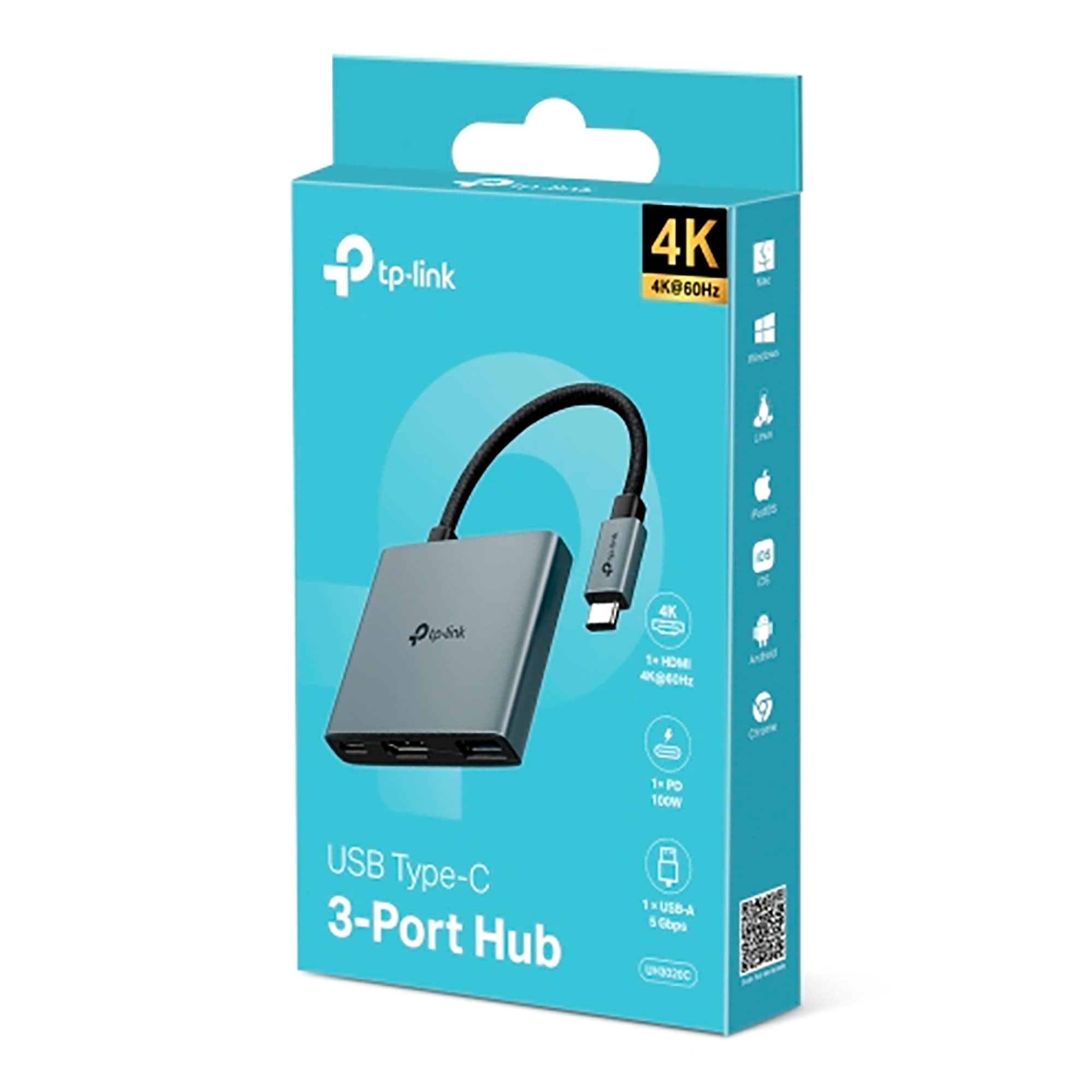 Hub Usb C 3en1 Tp-Link Uh3020c 3 Puertos - 2