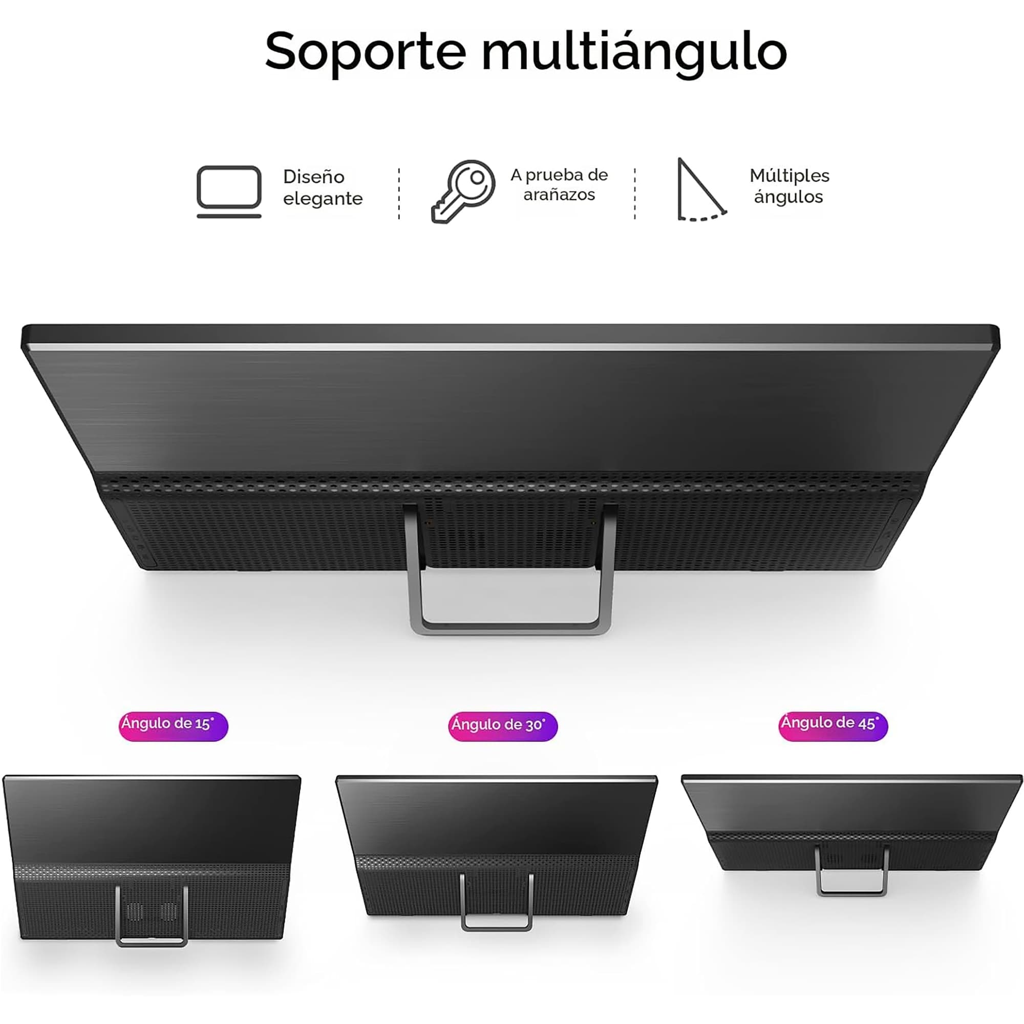 Monitor Portable YXK Pm1562 15,6'' 1080p Soporte Integrado - 6