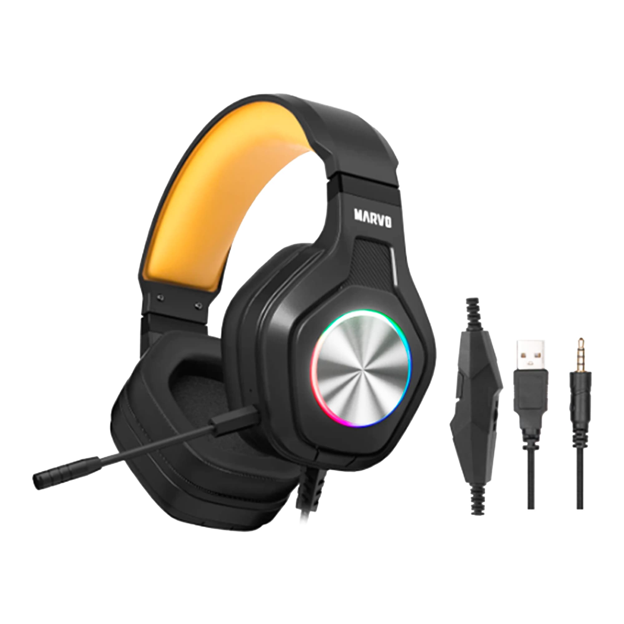 Auriculares Gaming Cableados Marvo Pulz 80 RGB - 2