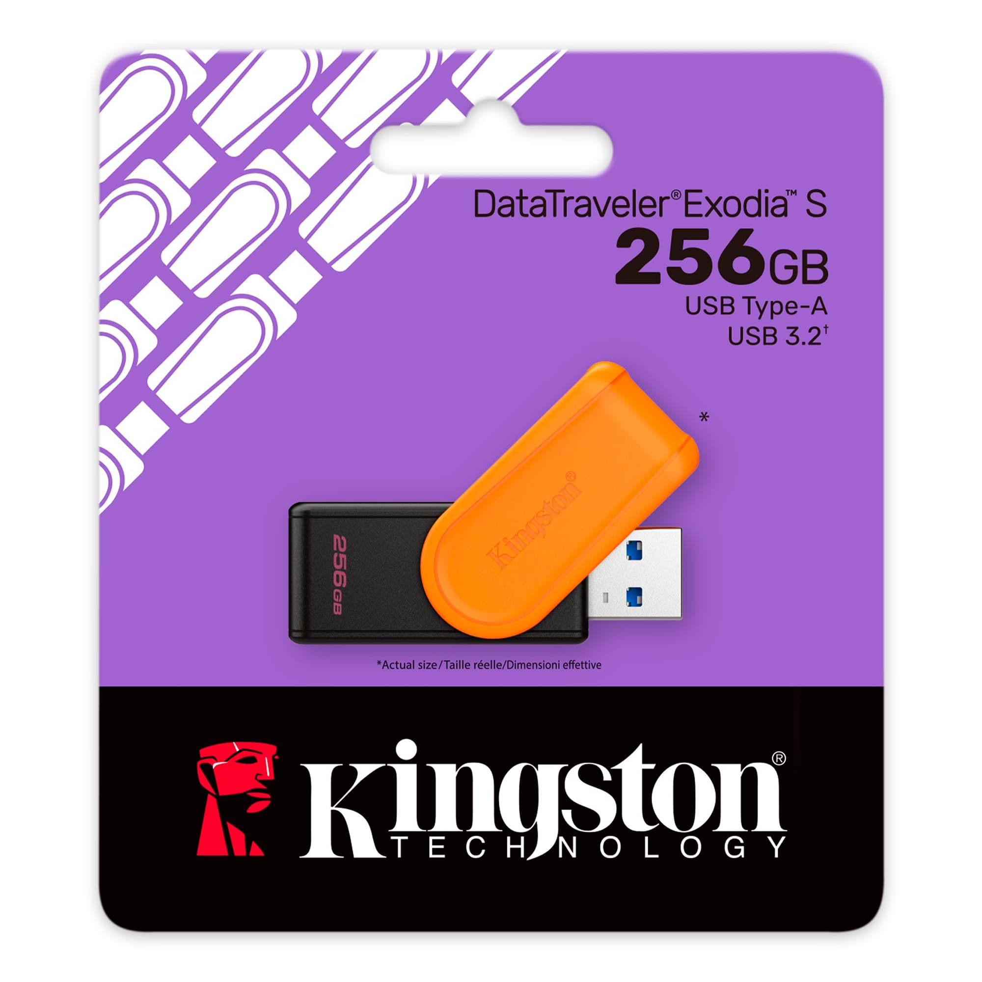 Pendrive Kingston 256gb DataTraveler Exodia S USB3.2 - 3