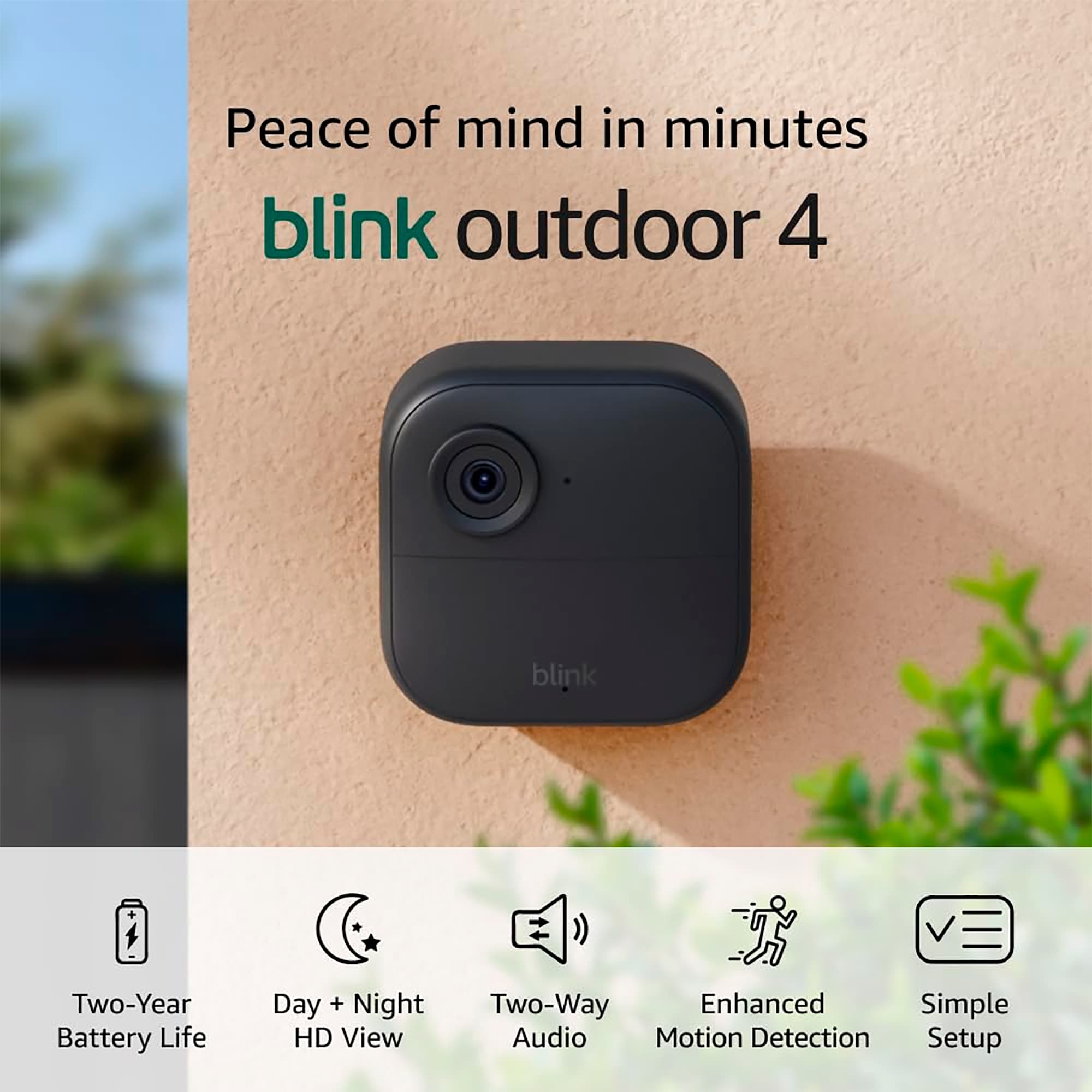 Cámara Ext Blink Outdoor 4 Camera 1080p Pack x2 Sync Module Core - 2