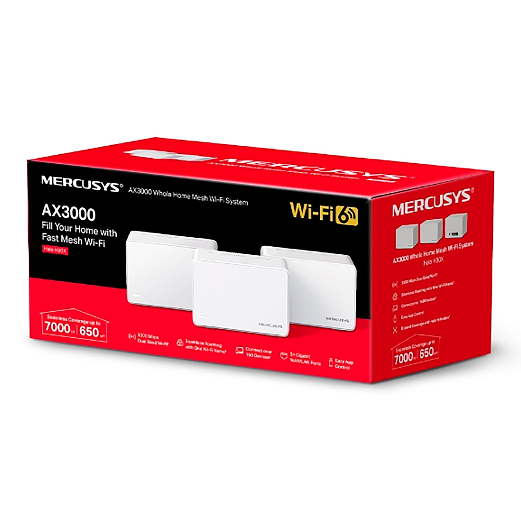 Access Point Mercusys Halo H80x 2,4ghz/5ghz Ax3000 Pack x3 - 3