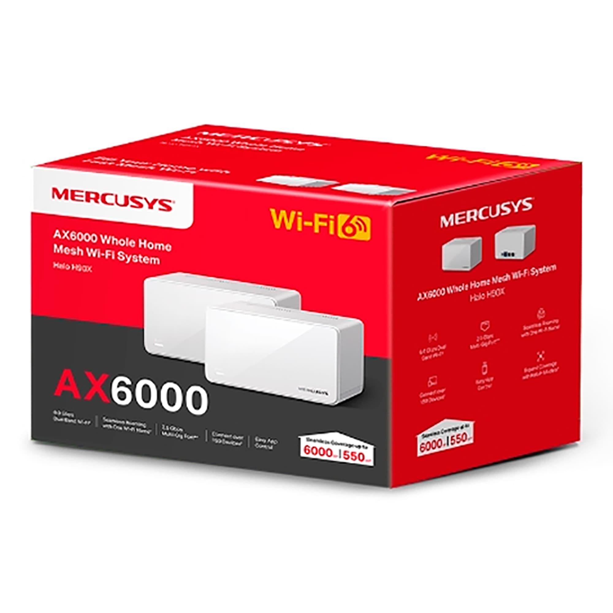 Access Point Mercusys Halo H90x 2,4ghz/5ghz Ax6000 Pack x2 - 3