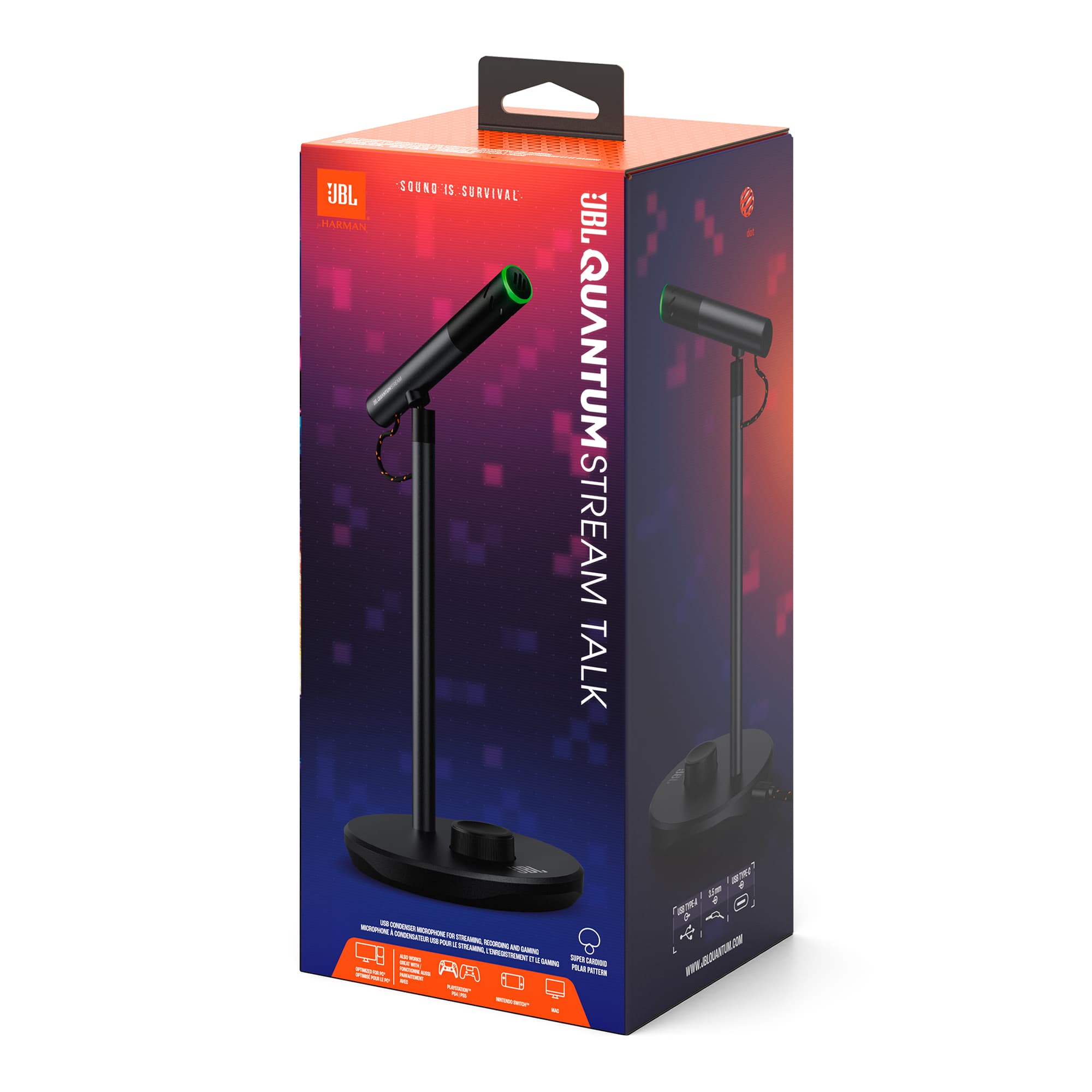 Micrófono Con Soporte Jbl Quantum Stream Talk Posición Ajustable - 7
