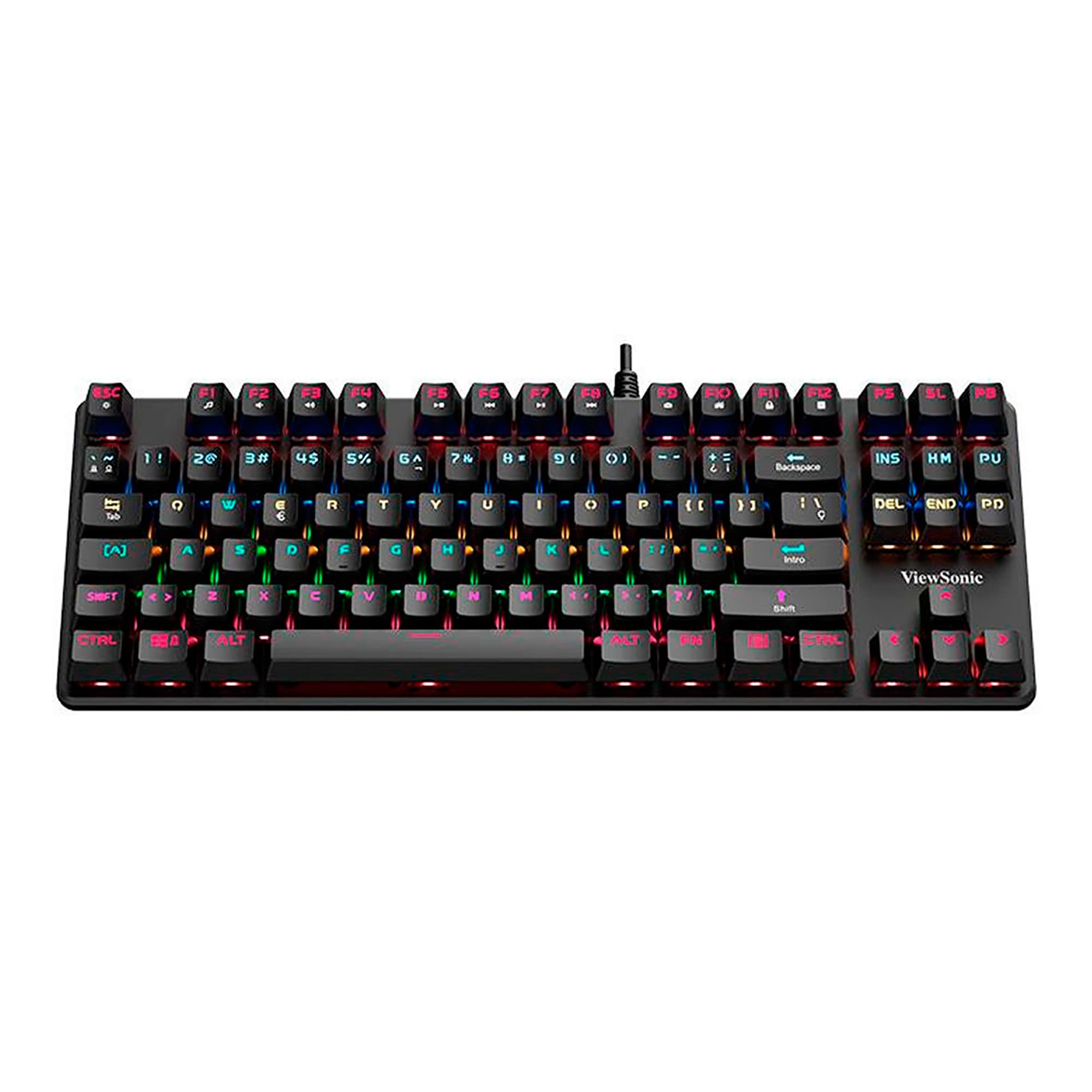 Teclado Gaming Usb A ViewSonic Ku520 Inglés Mecánico Rgb - 2
