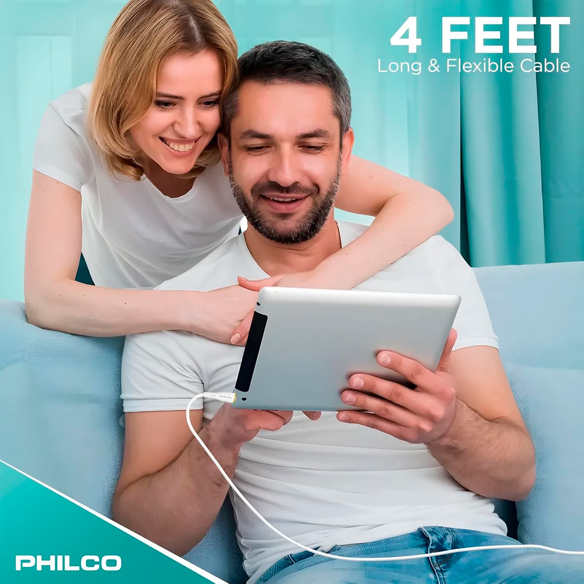 Cable Usb C - Usb A Philco 20w 480mbps 1,2m - 7