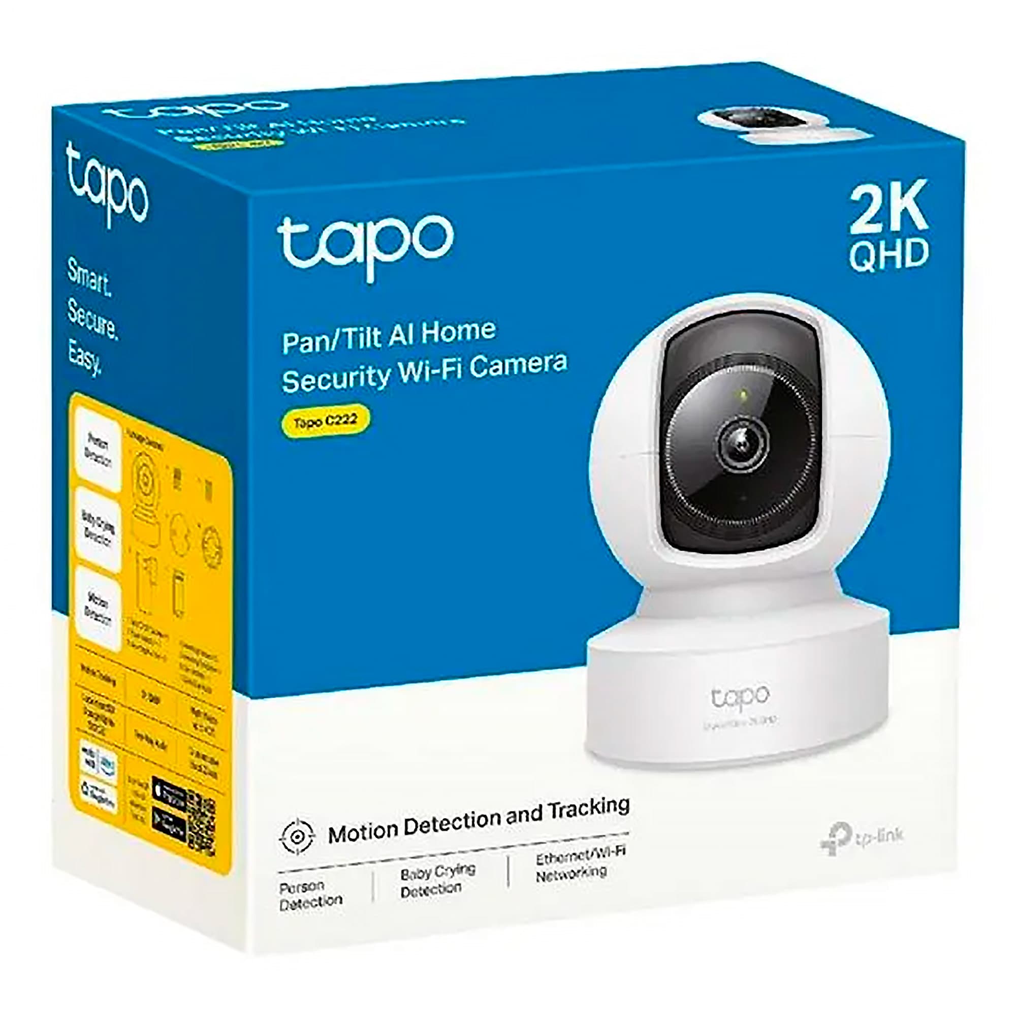Cámara Ip Tp-link Tapo C222 2k 4mp Wifi Rj45 Visión Nocturna - 2