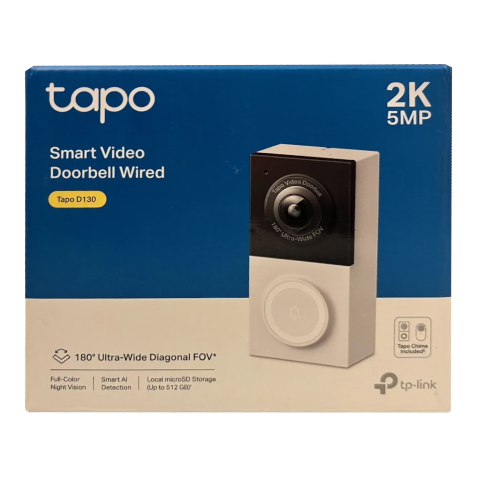 Timbre Con Video Cableado Tapo D130 Visión Nocturna Wifi 2K - 7