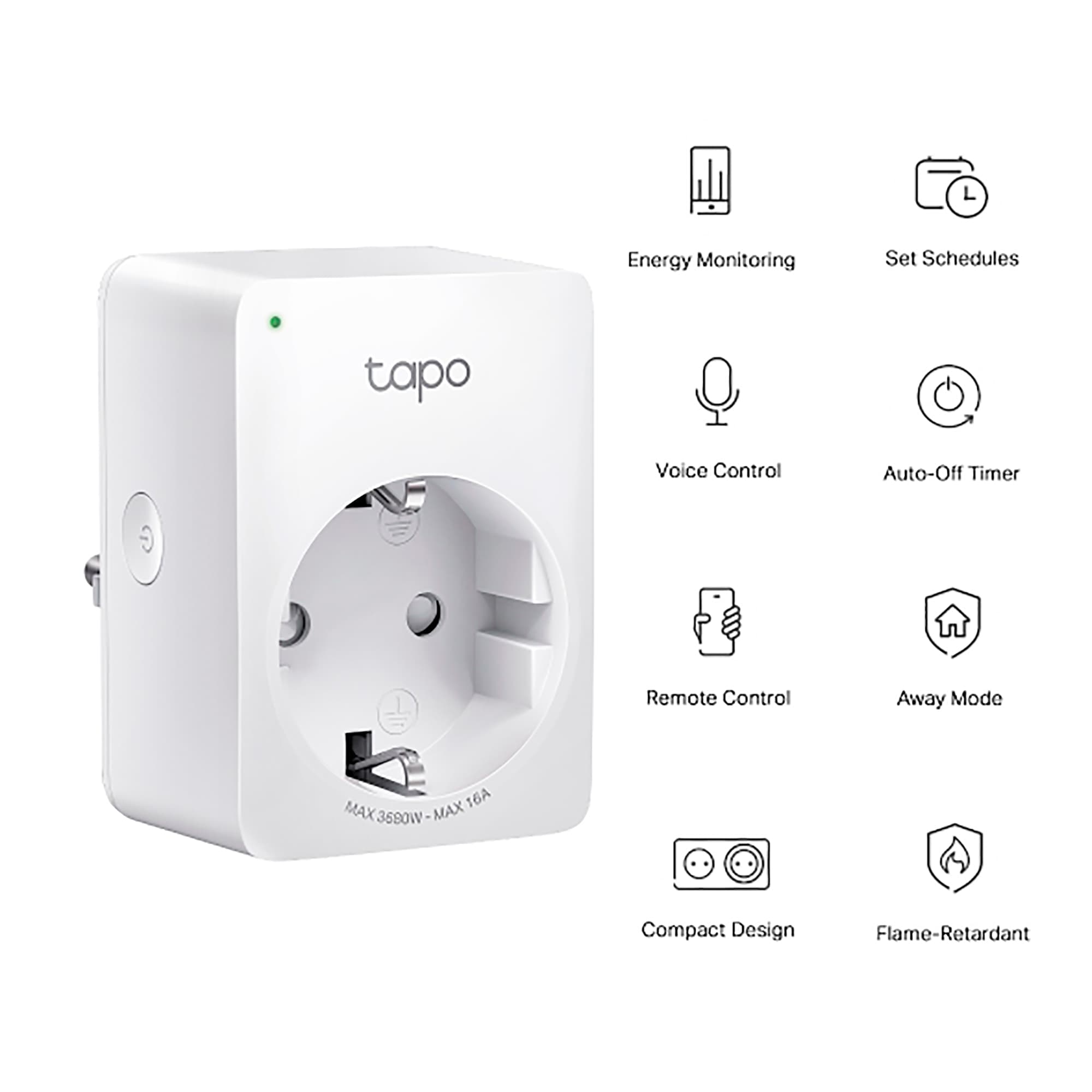 Enchufe Inteligente Con Medidor De Consumo Tp-link Tapo P110 Wifi - 3