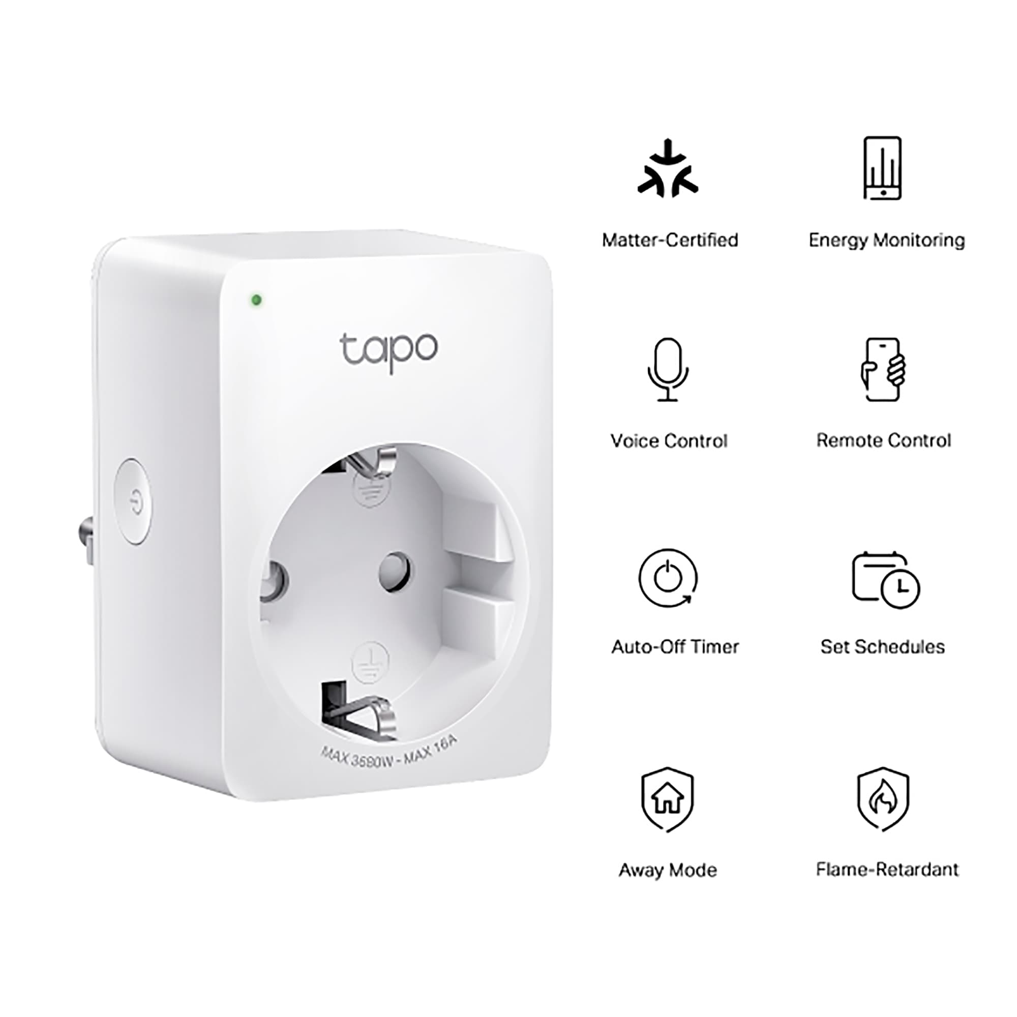 Enchufe Inteligente Con Medidor De Consumo Tp-link Tapo P110m Wifi - 3