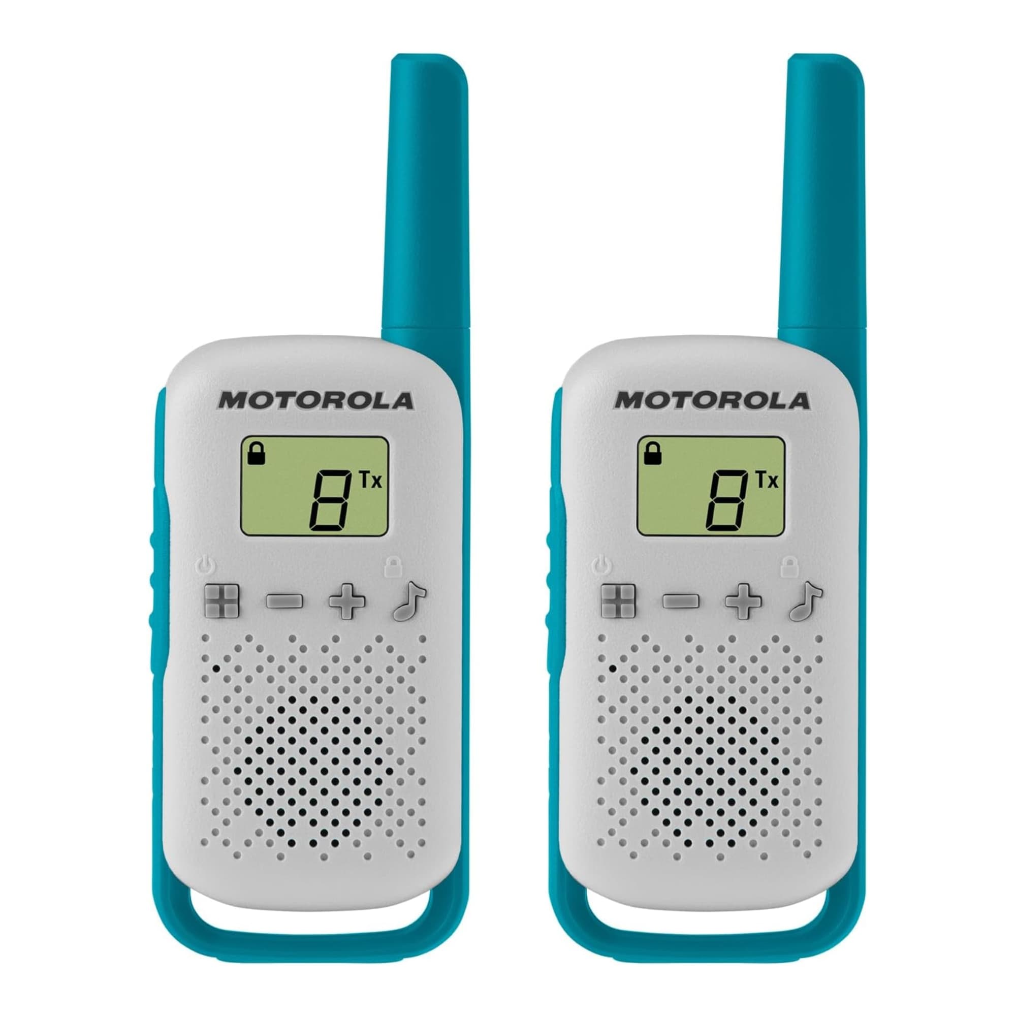 Radio 2 Vías Motorola T114 25km 22 Canales (Pack x2)