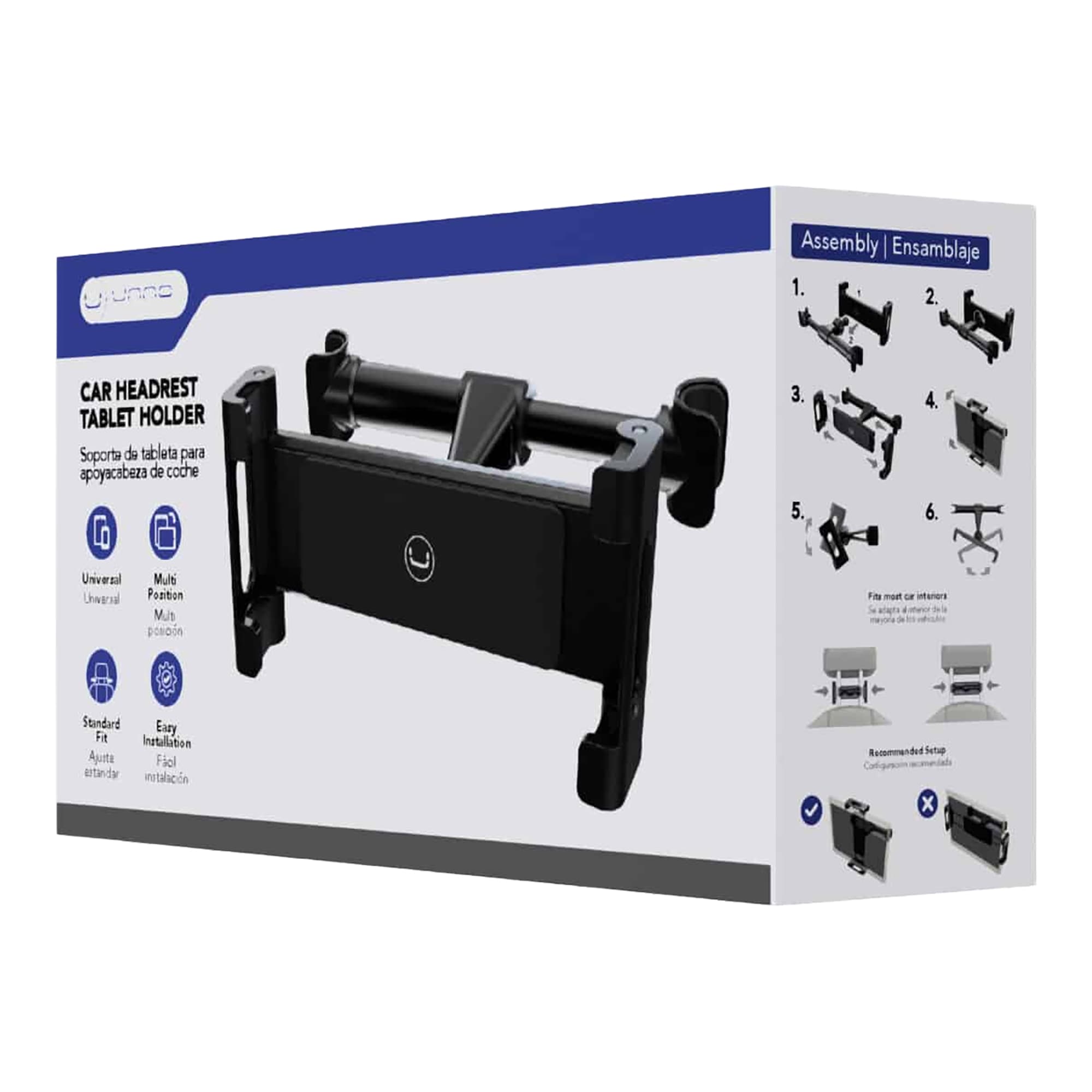 Soporte De Auto Para Tablet Unno Ch3014bk 360° - 7