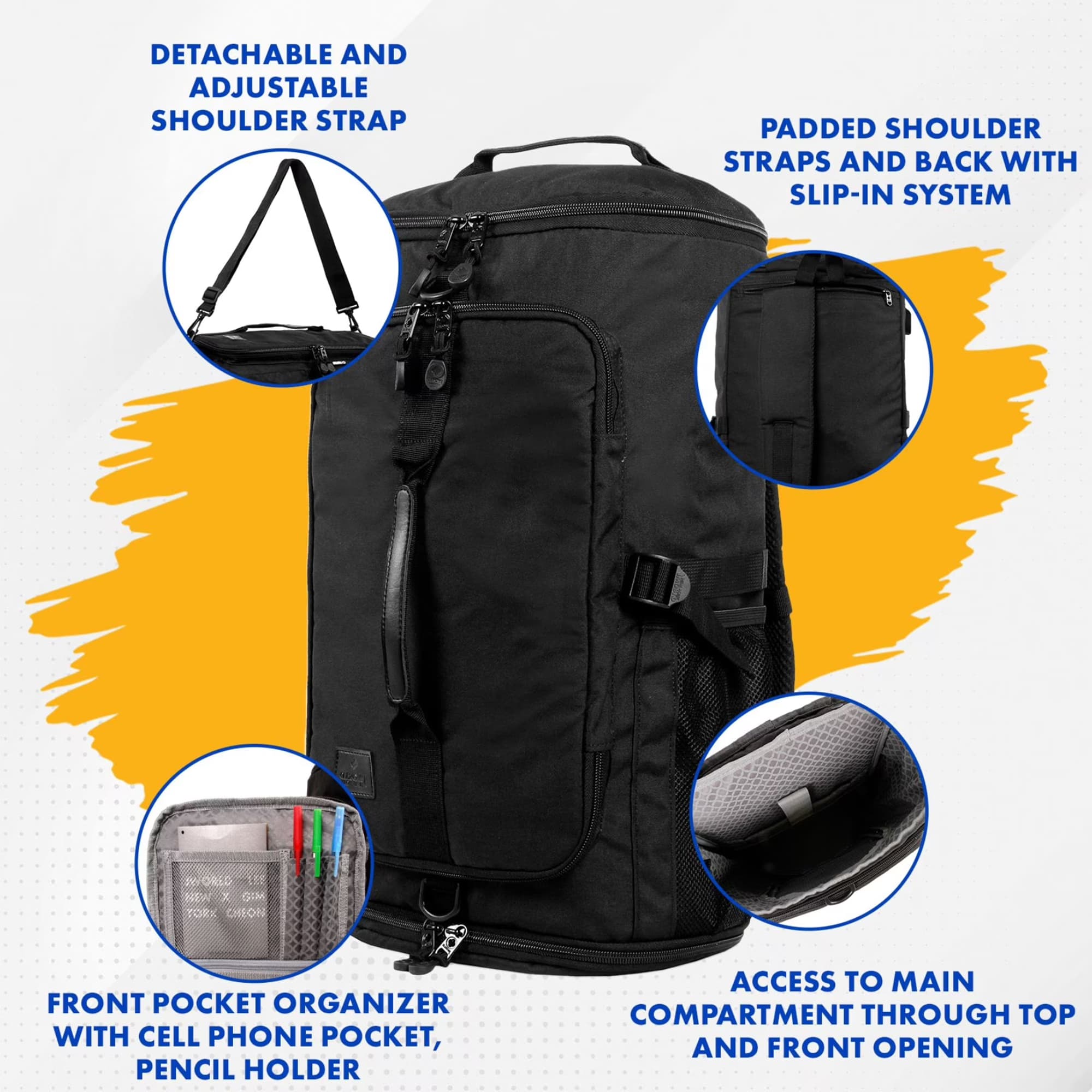 Mochila 2en1 J World Dylan 19'' 25L - 4