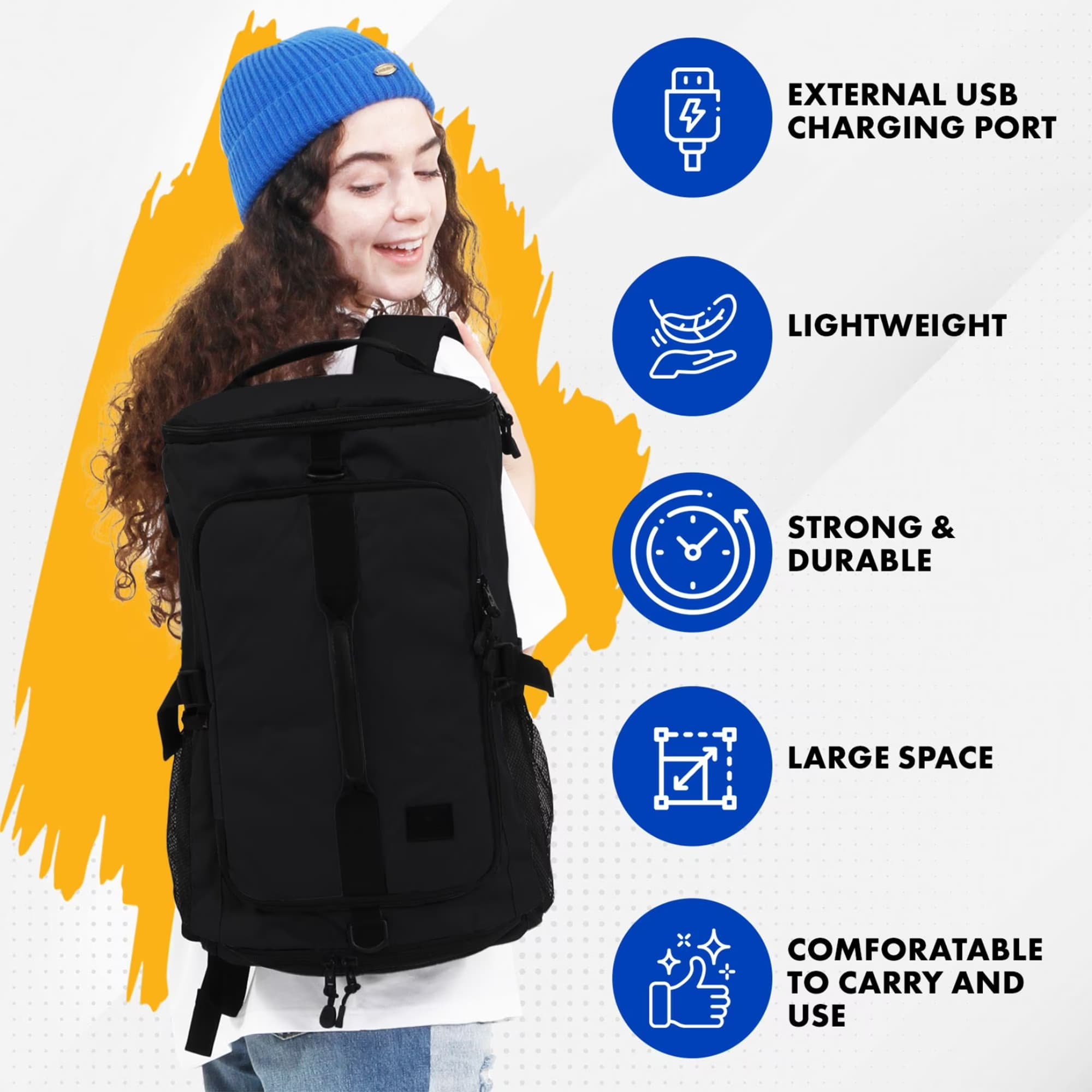 Mochila 2en1 J World Dylan 19'' 25L - 5