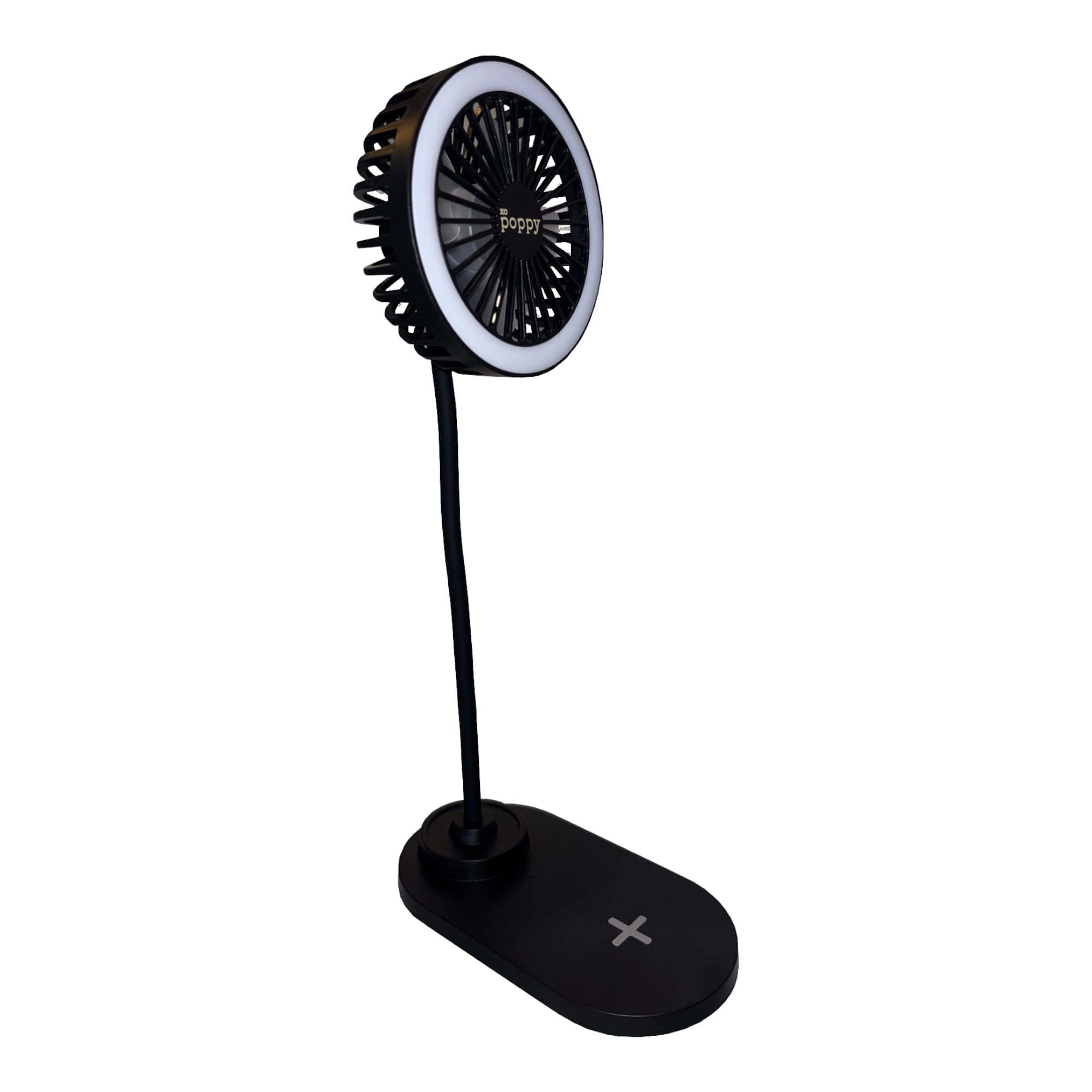Ventilador Lámpara LED Y Cargador Inalámbrico XO Poppy 3 En 1 - 2