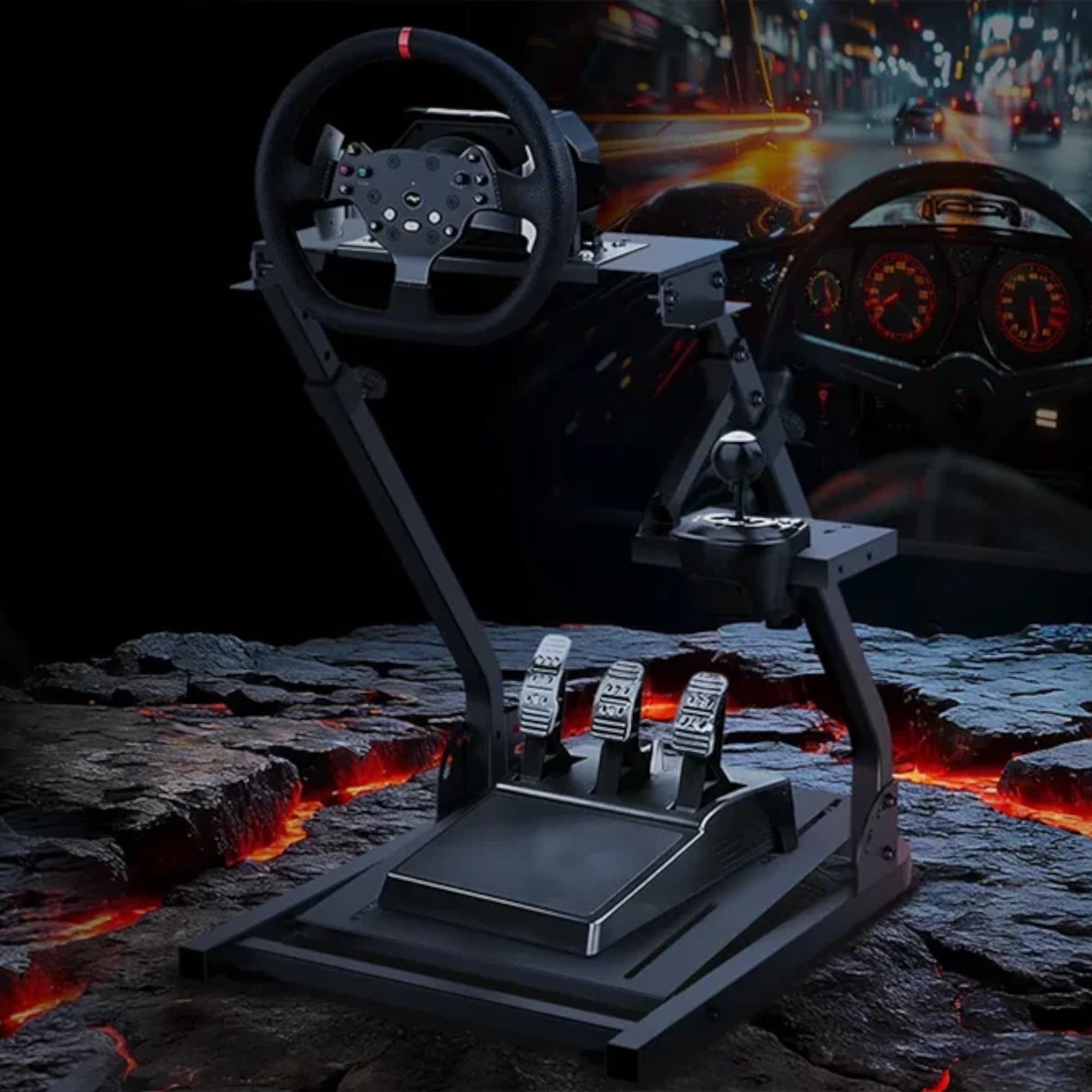 Soporte Para Volante Simulador de Carreras Marvo Gt-300 - 6