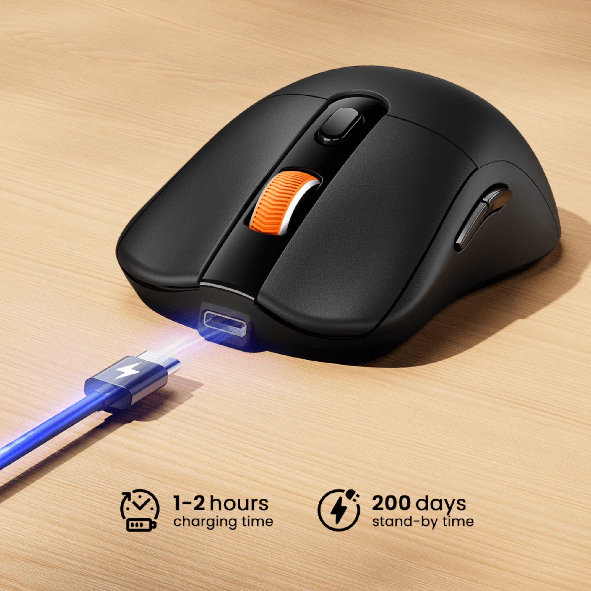 Mouse Diestro Inalámbrico Bt ProtoArc Em15 2400dpi - 3