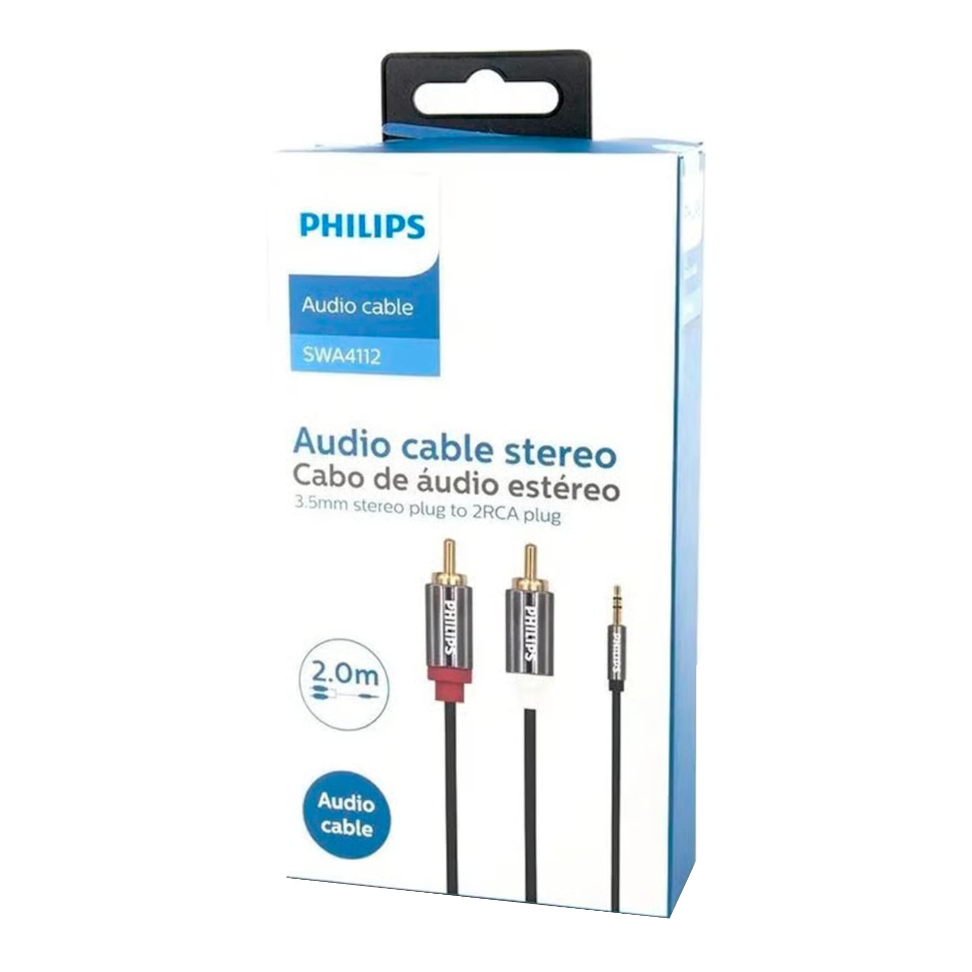 Cable de Audio Philips Swa4111/59 3,5mm a 2RCA 2mt - 3