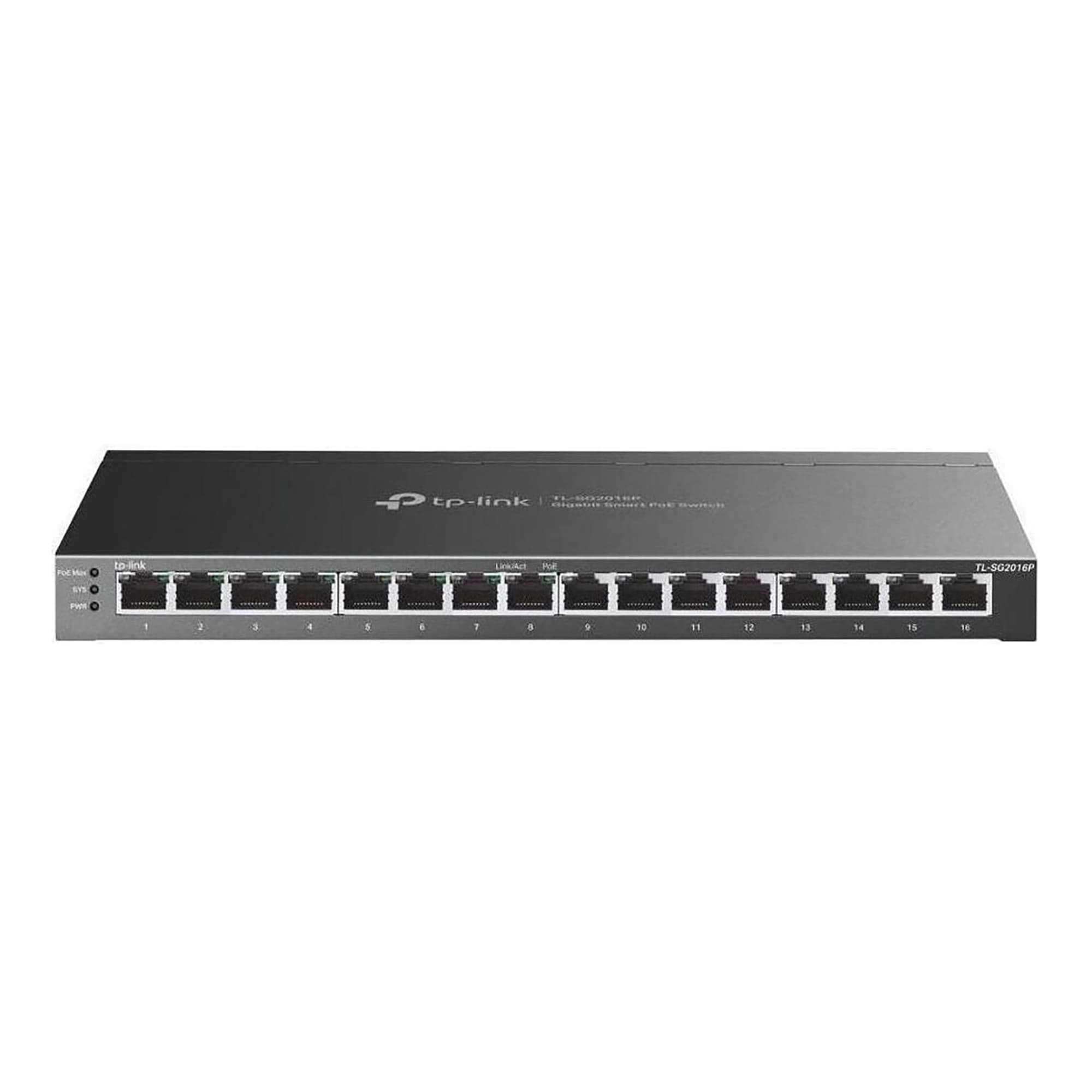 Switch TP-Link TL-SG2016P Omada 16 Puertos Gigabit (8 PoE+)