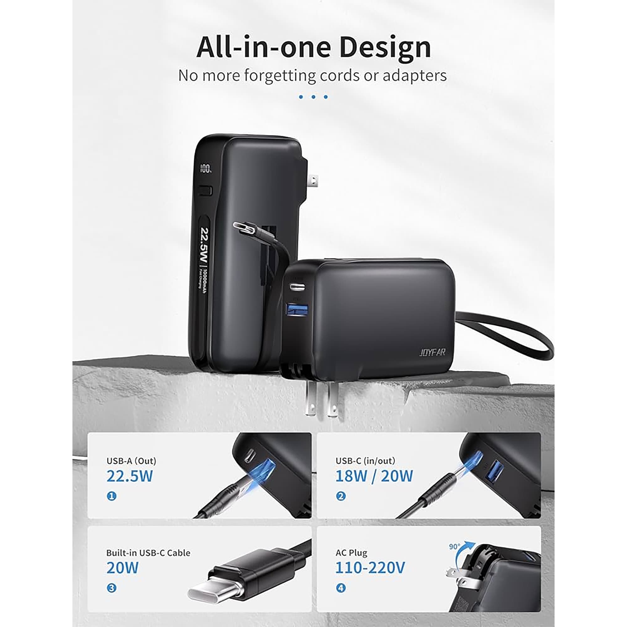 PowerBank Joyfar 10000mAh 22,5W - 2