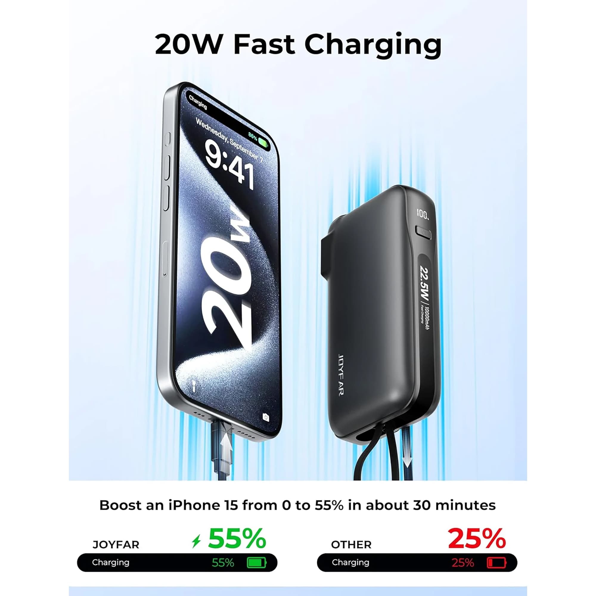 PowerBank Joyfar 10000mAh 22,5W - 4