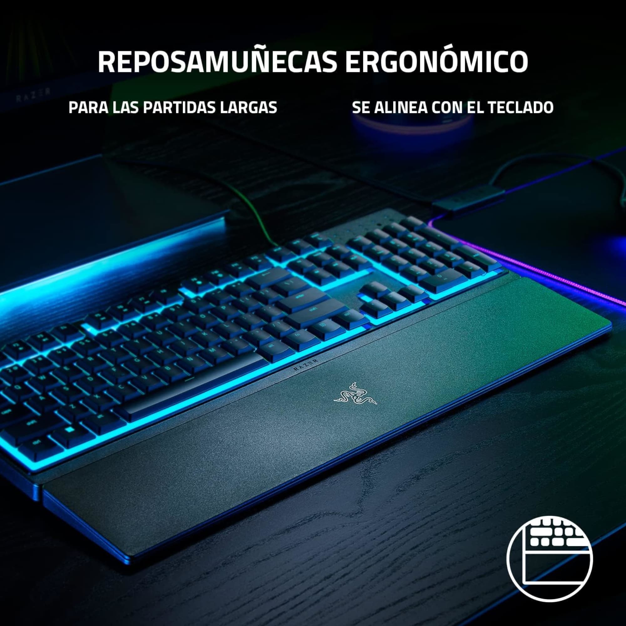 Teclado Gaming Usb Razer Ornata V3 X Español Membrana Rgb - 5