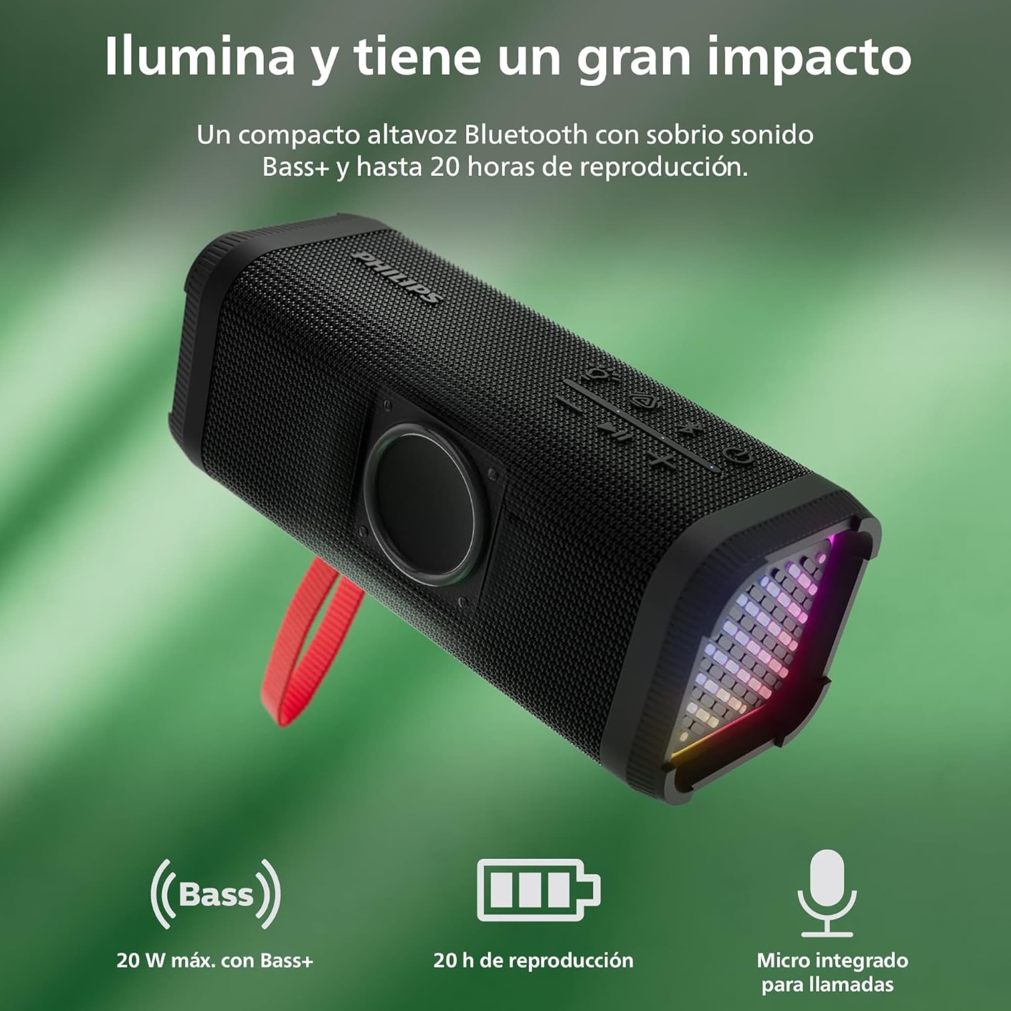 Parlante Inalámbrico Philips Tas2000b/00 Ipx5 Bluetooth 20W - 7