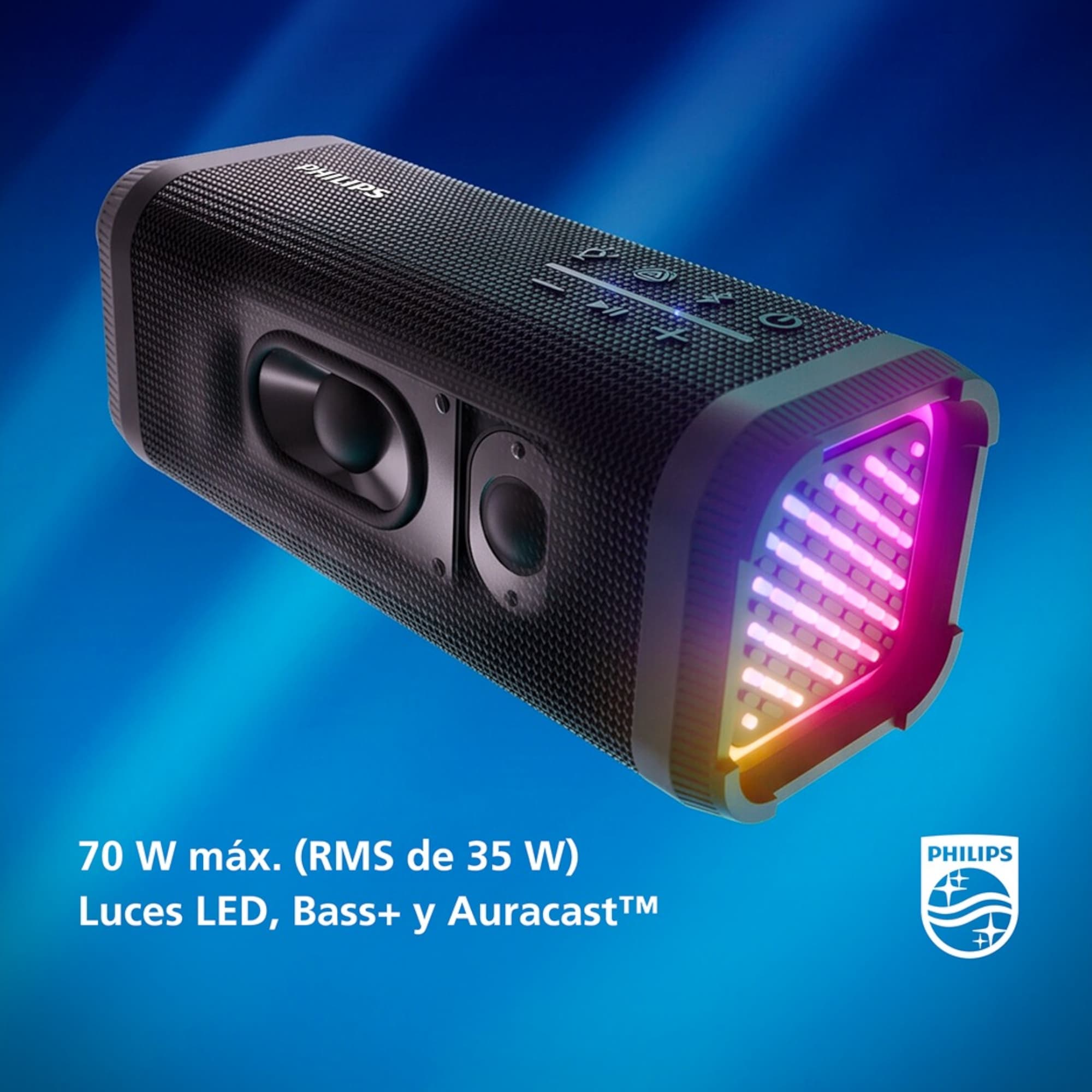 Parlante Inalámbrico Philips Tas5000eb/00 Ip67 Bluetooth 70W - 8