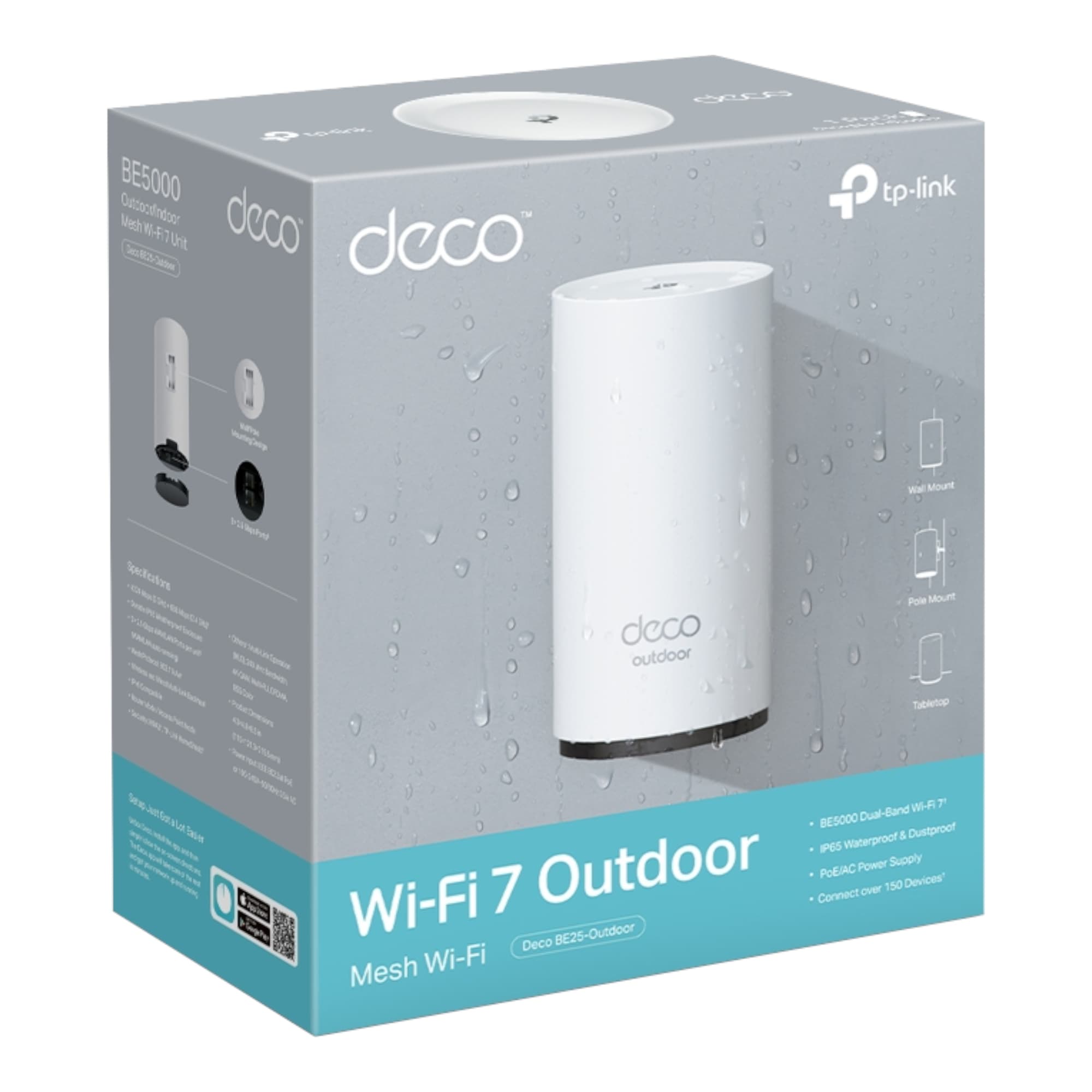 Router Mesh Tp-Link Deco Be25 Outdoor Wi-Fi 7 X1u - 9