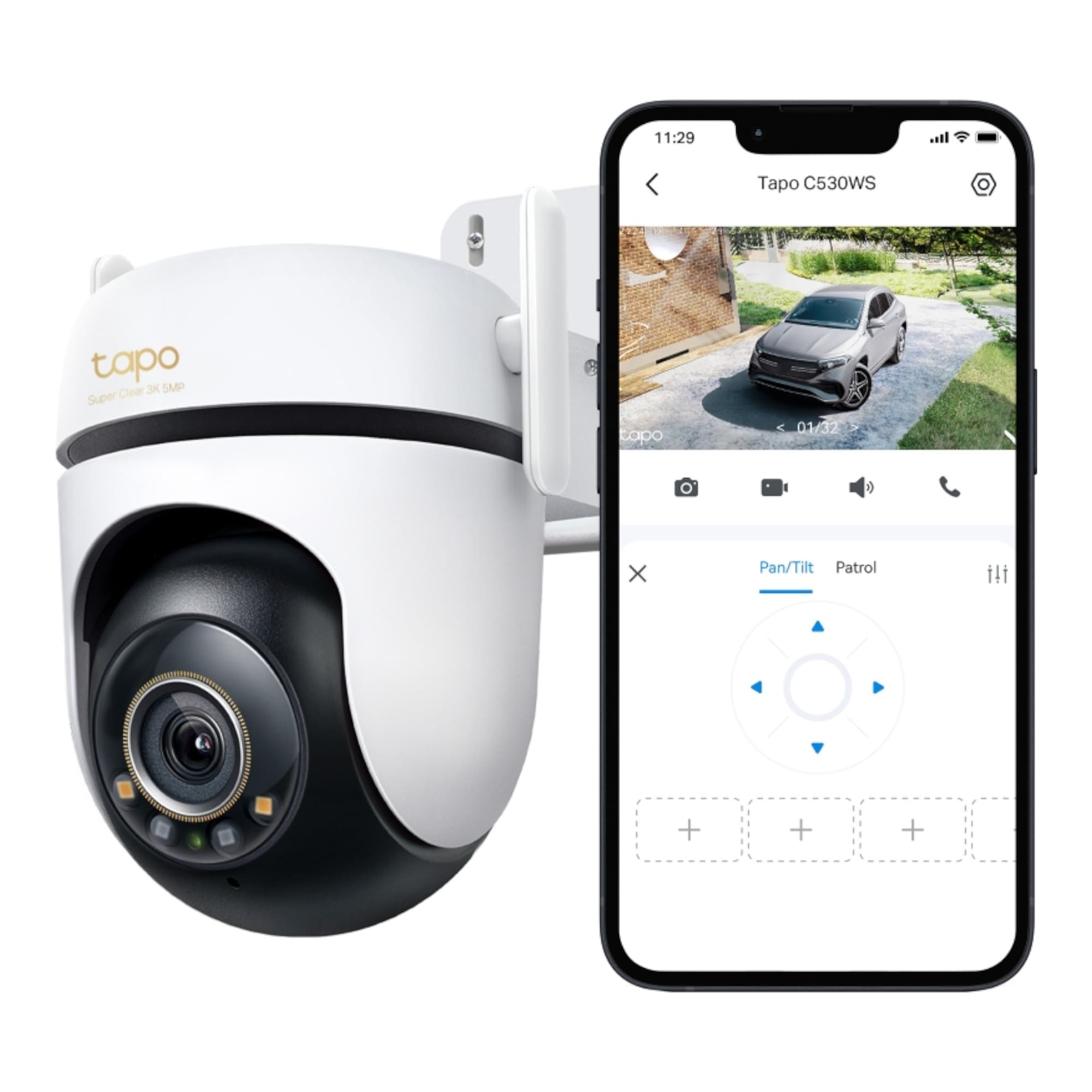 Cámara De Seguridad Tp-Link Tapo C530ws Exterior Visión Nocturna 3K 360° - 4