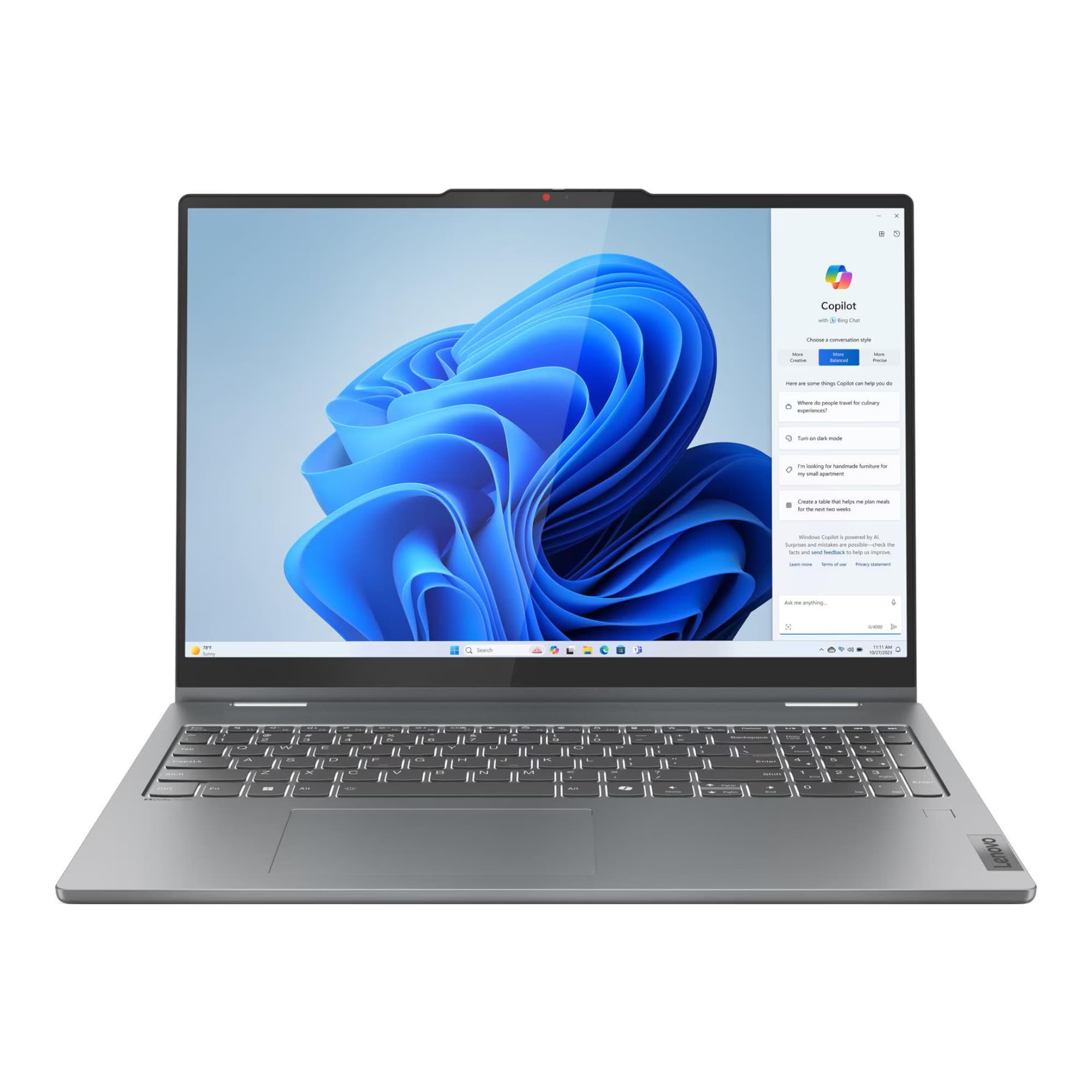 Notebook 2en1 Lenovo 16'' Táctil Ryzen 7 16gb 1tb Win11 - 6